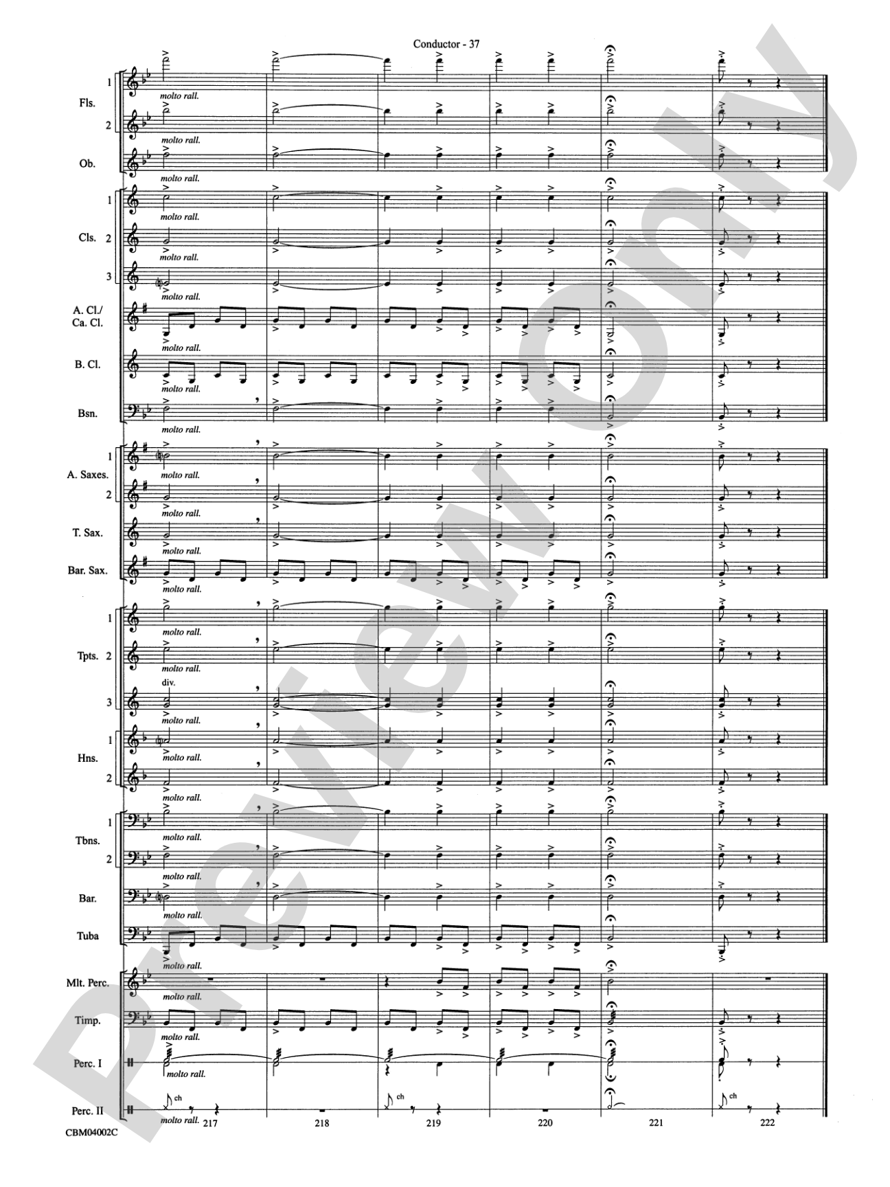 The Dam Busters Concert March: Concert Band Conductor Score & Parts