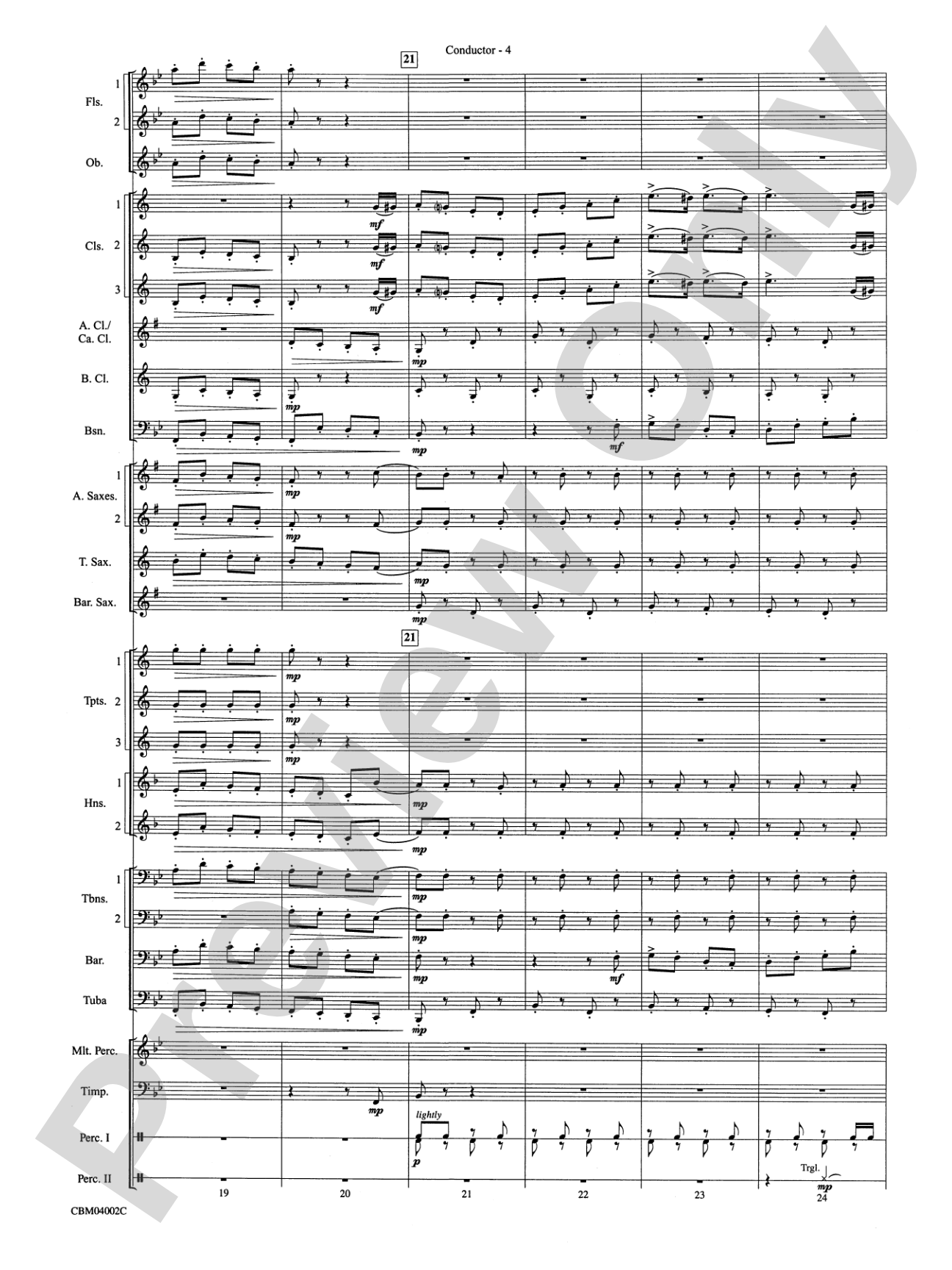 The Dam Busters Concert March: Concert Band Conductor Score & Parts
