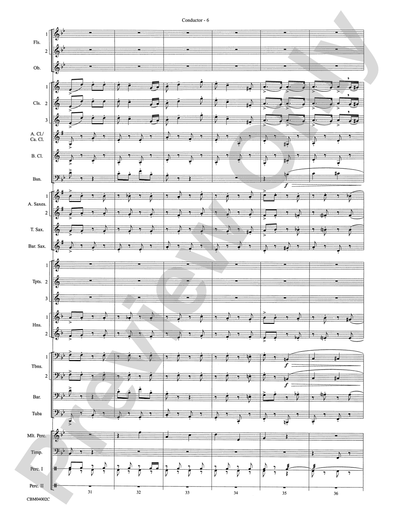 The Dam Busters Concert March: Concert Band Conductor Score & Parts
