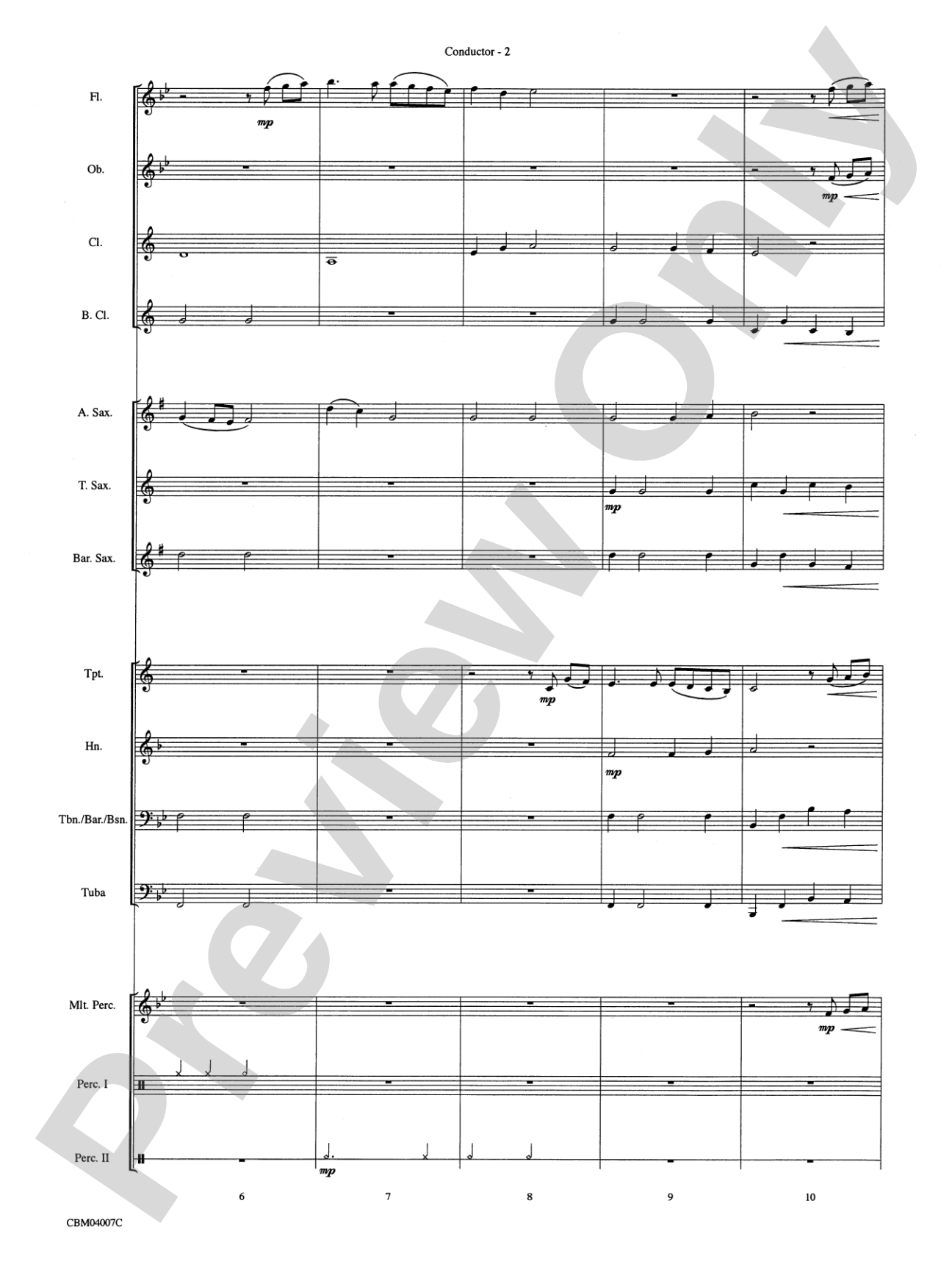 You Raise Me Up: Concert Band Conductor Score & Parts