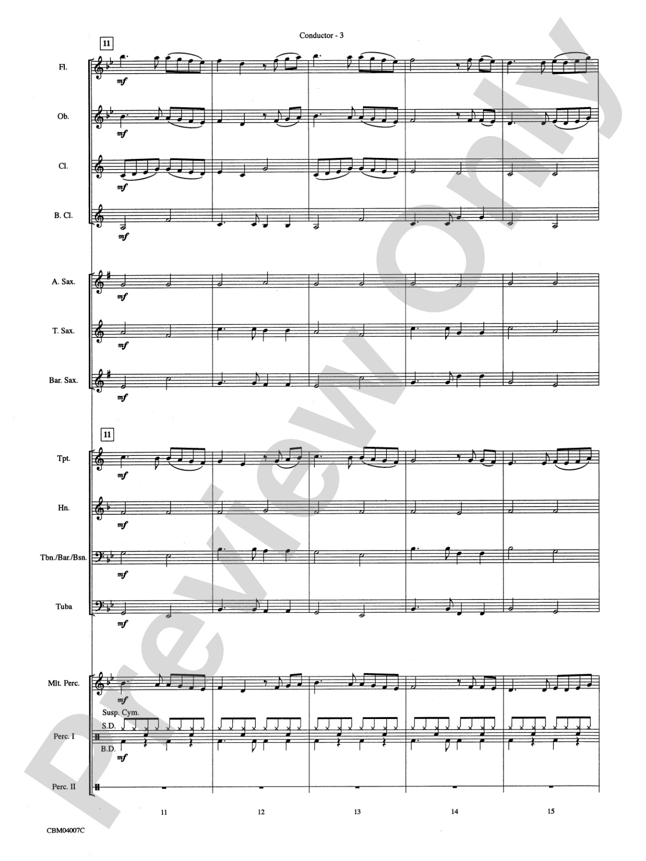 You Raise Me Up: Concert Band Conductor Score & Parts