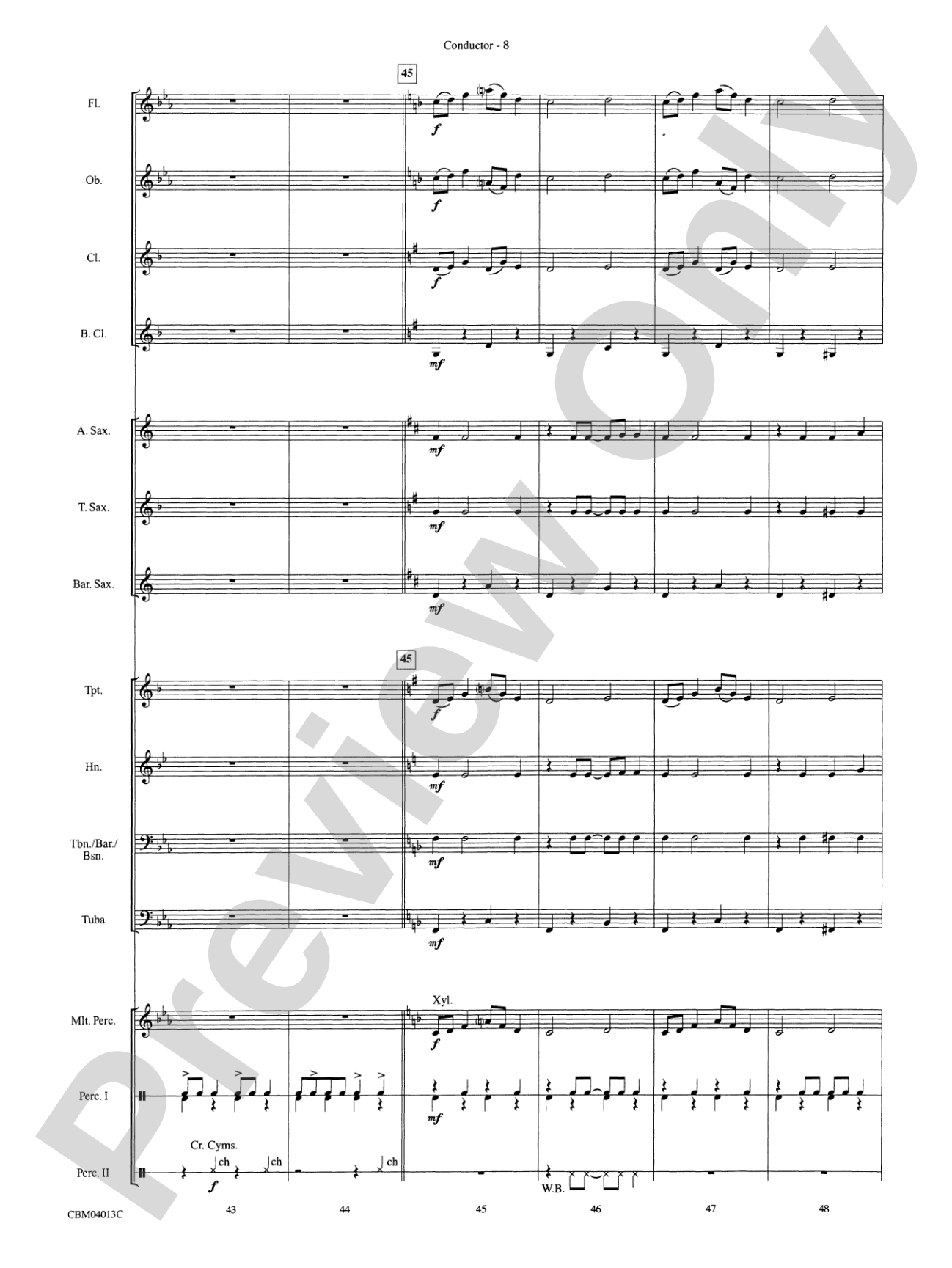 Pennsylvania 6-5000: Concert Band Conductor Score & Parts