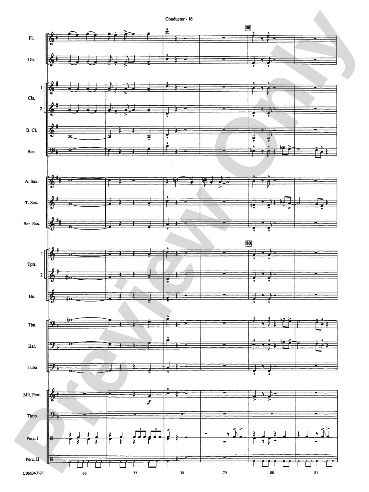 The Polar Express, Selections from: Concert Band Conductor Score & Parts