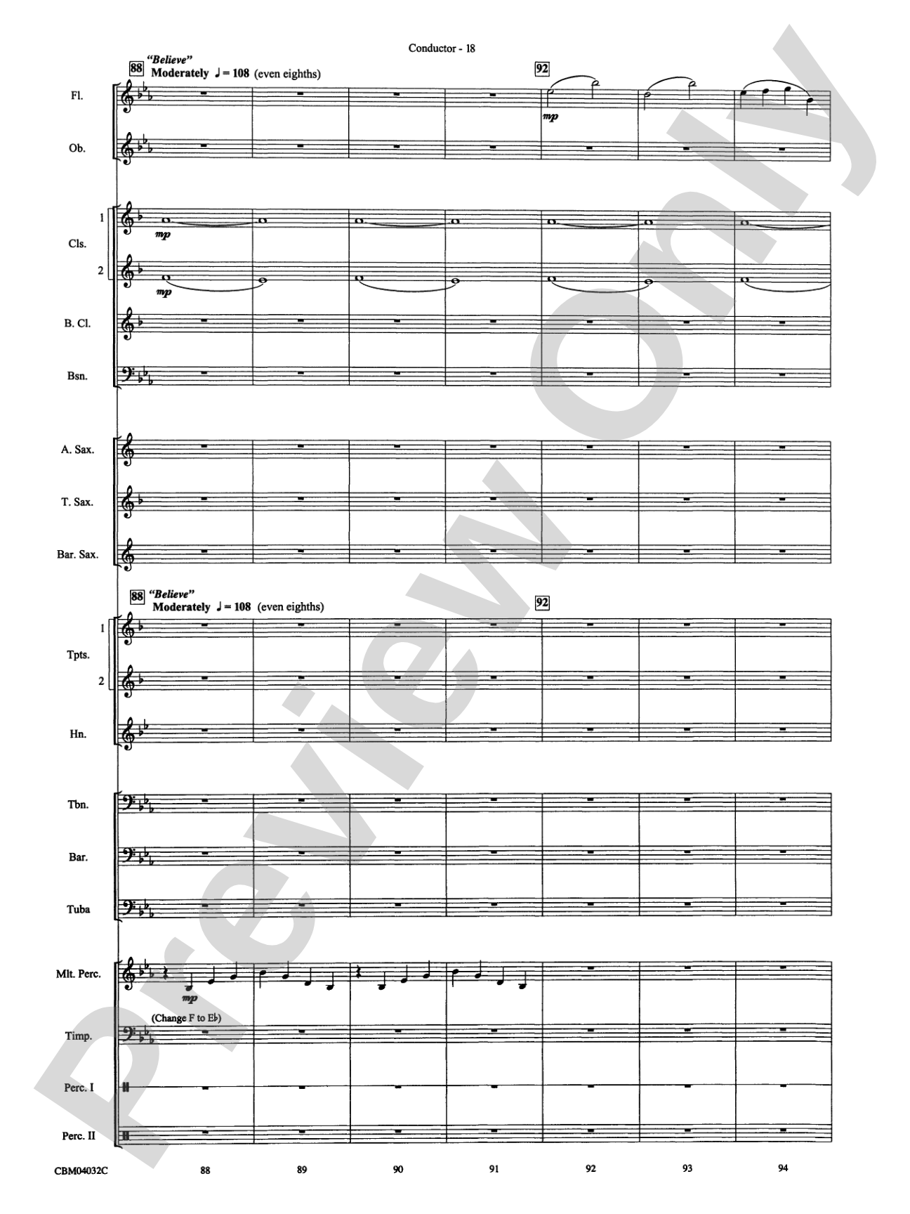 The Polar Express, Selections from: Concert Band Conductor Score & Parts