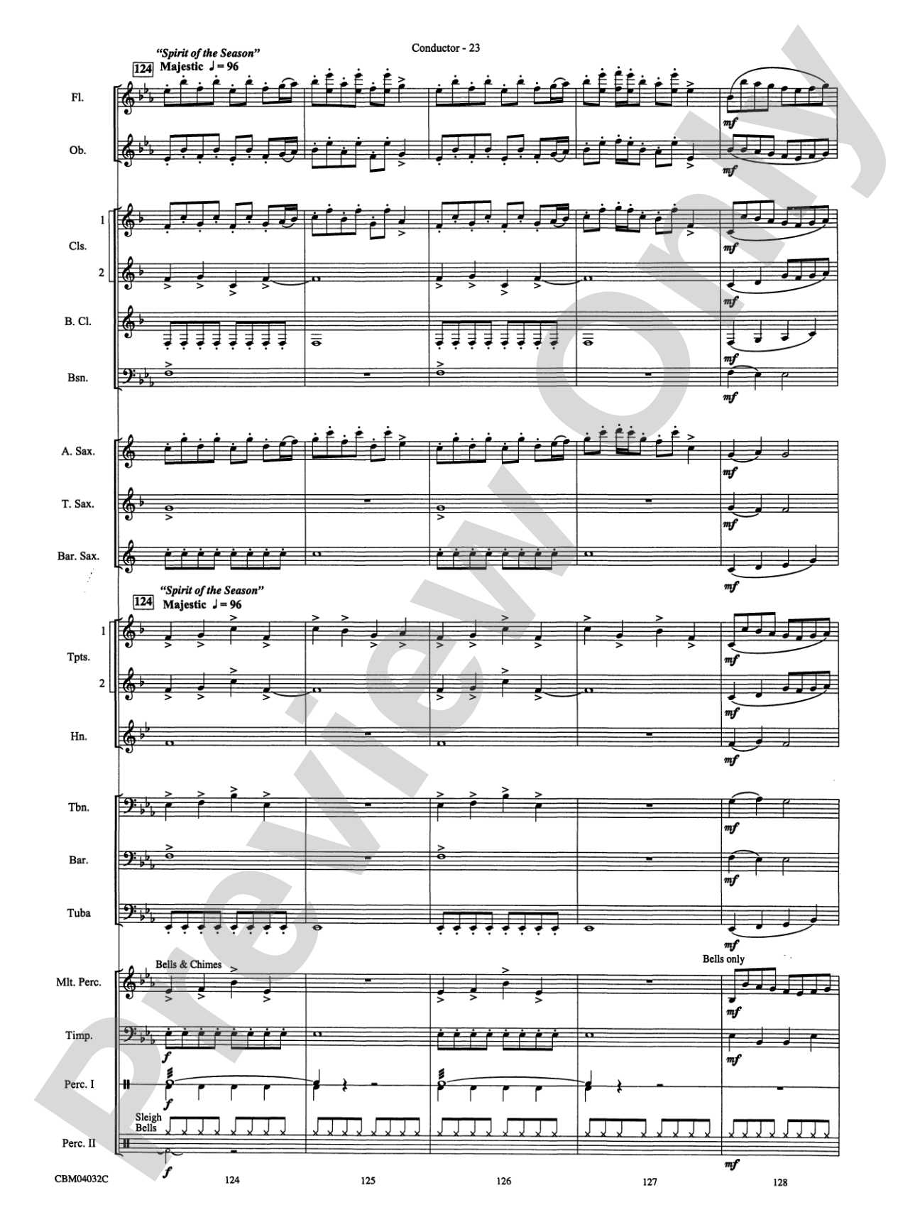 The Polar Express, Selections from: Concert Band Conductor Score & Parts