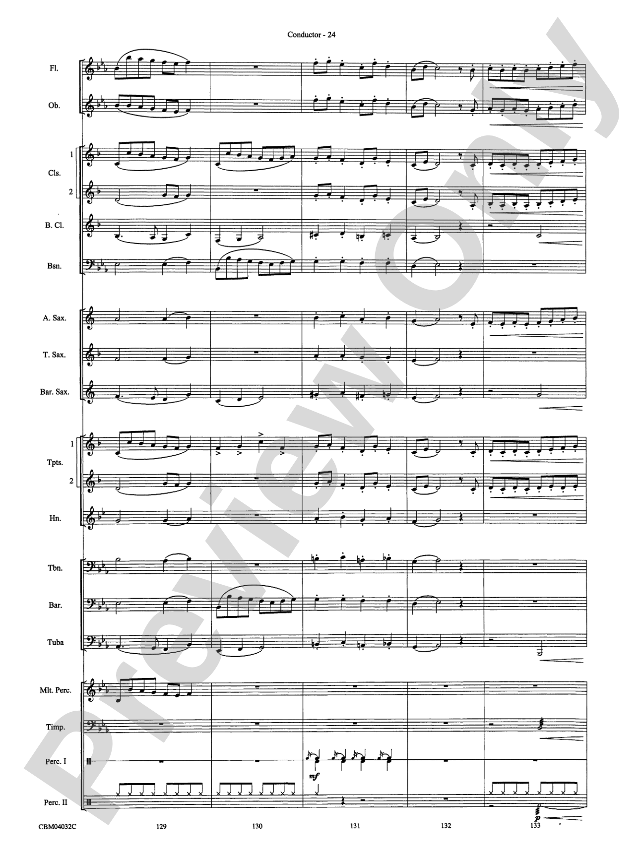 The Polar Express, Selections from: Concert Band Conductor Score & Parts