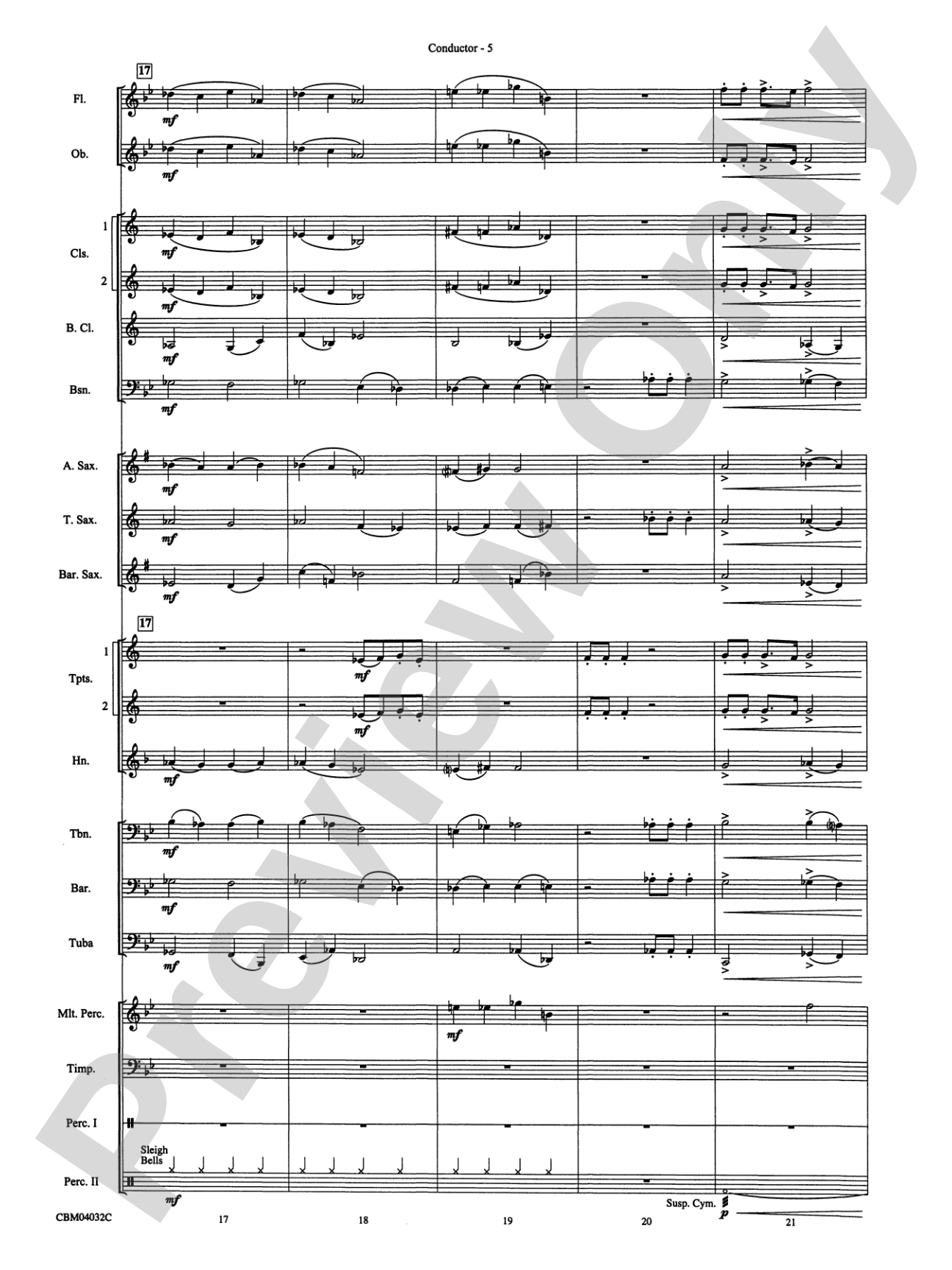 The Polar Express, Selections from: Concert Band Conductor Score & Parts
