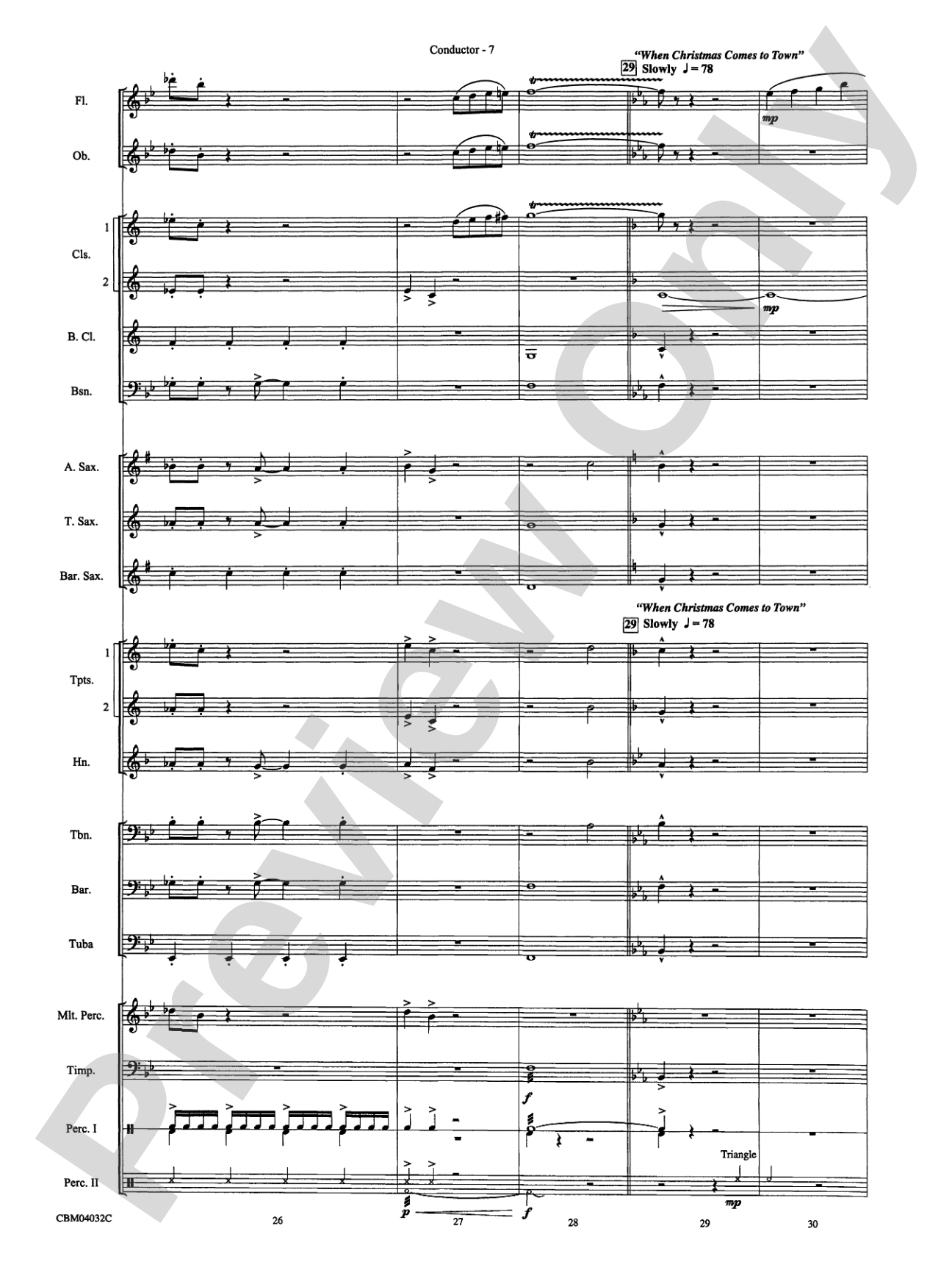 The Polar Express, Selections from: Concert Band Conductor Score & Parts