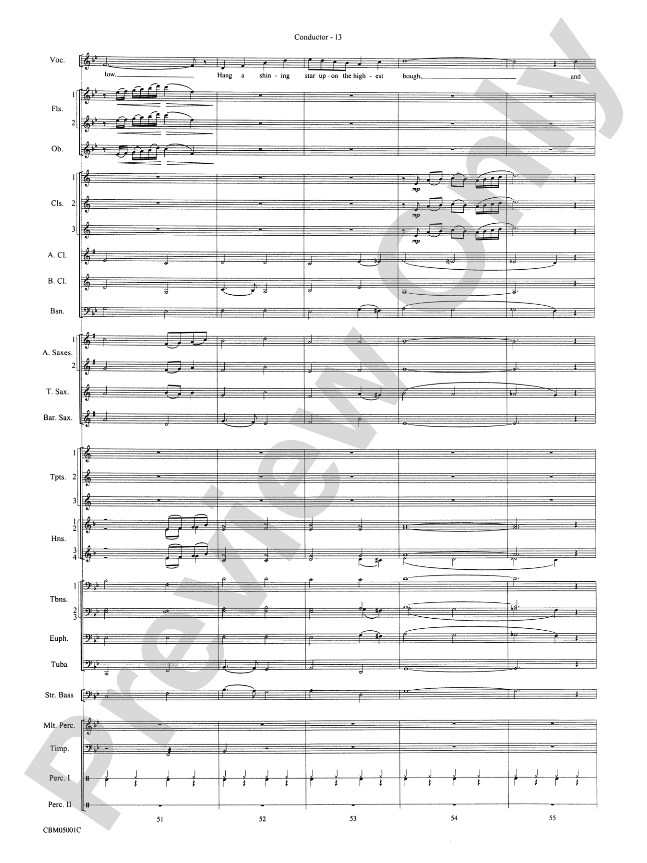 Have Yourself a Merry Little Christmas (Vocal Solo with Opt. E-Flat Alto Saxophone Solo or B-Flat Trumpet Solo): Concert Band Conductor Score & Parts