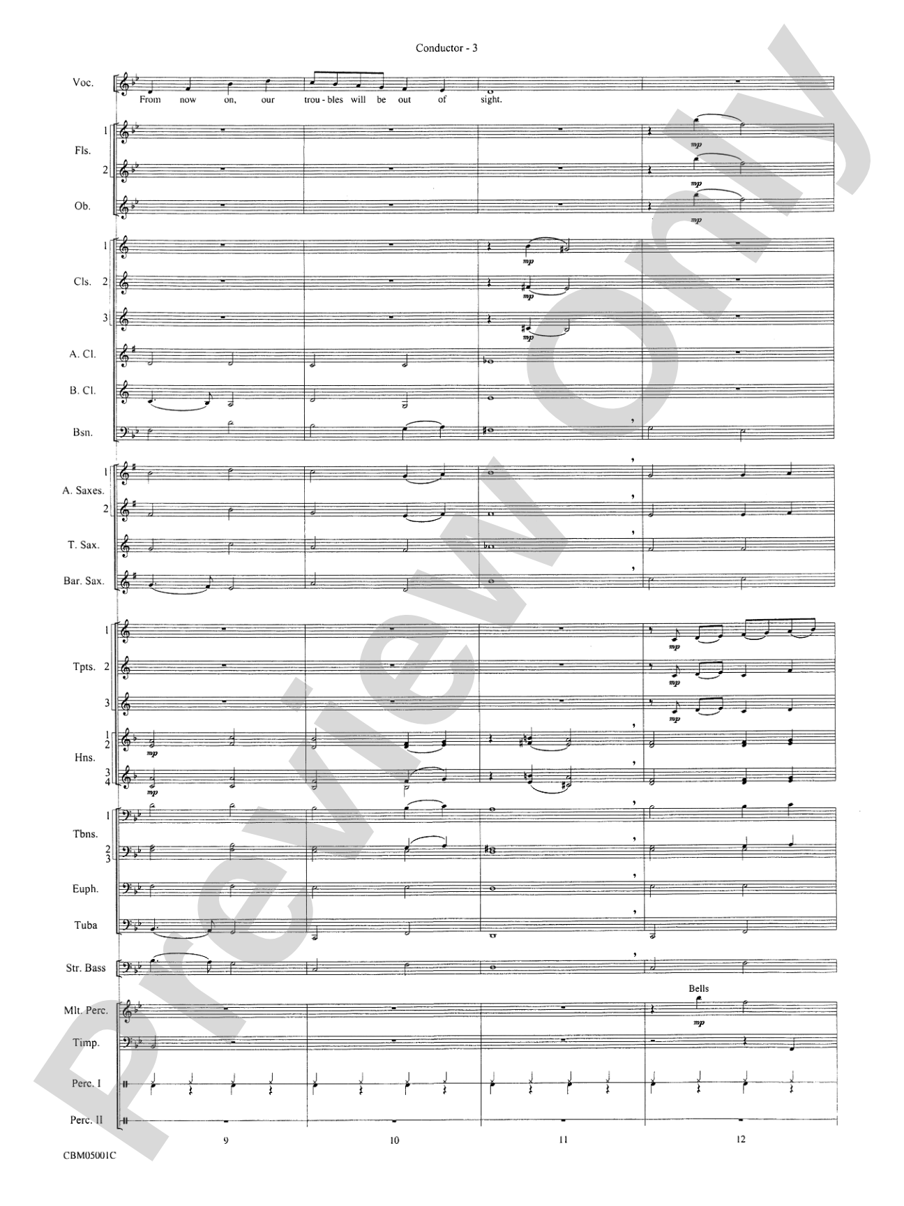 Have Yourself a Merry Little Christmas (Vocal Solo with Opt. E-Flat Alto Saxophone Solo or B-Flat Trumpet Solo): Concert Band Conductor Score & Parts