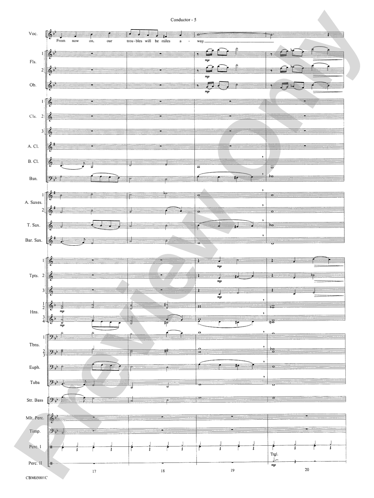 Have Yourself a Merry Little Christmas (Vocal Solo with Opt. E-Flat Alto Saxophone Solo or B-Flat Trumpet Solo): Concert Band Conductor Score & Parts