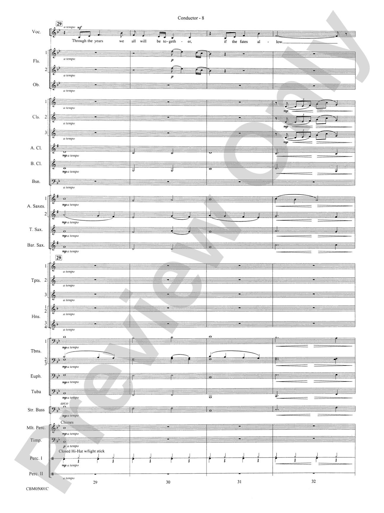 Have Yourself a Merry Little Christmas (Vocal Solo with Opt. E-Flat Alto Saxophone Solo or B-Flat Trumpet Solo): Concert Band Conductor Score & Parts