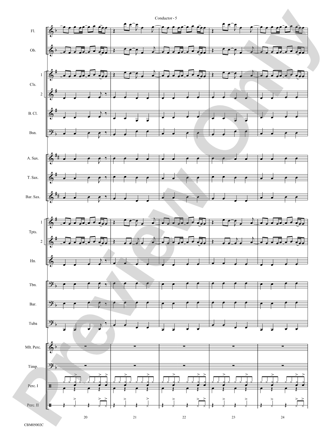 Boulevard of Broken Dreams: Concert Band Conductor Score & Parts