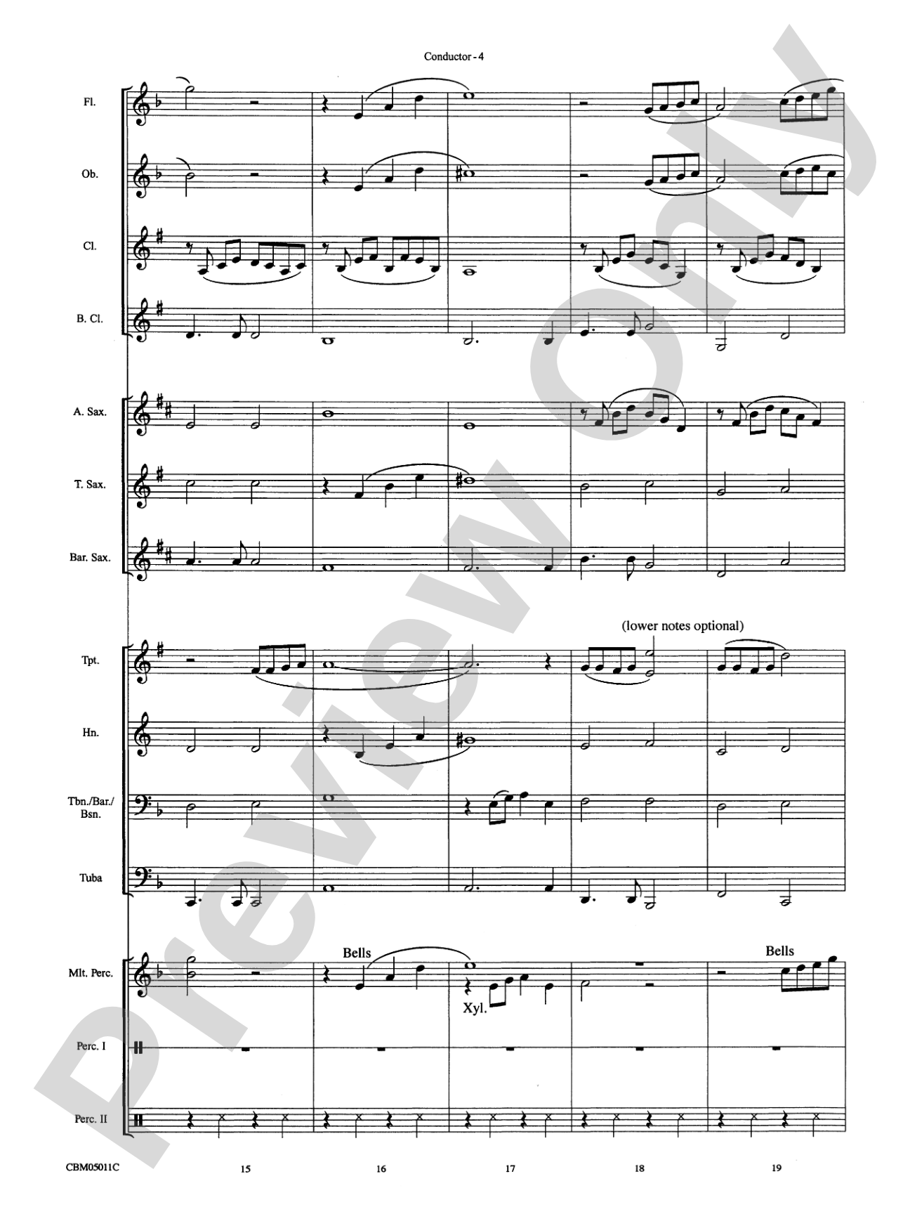 The Prayer: Concert Band Conductor Score & Parts