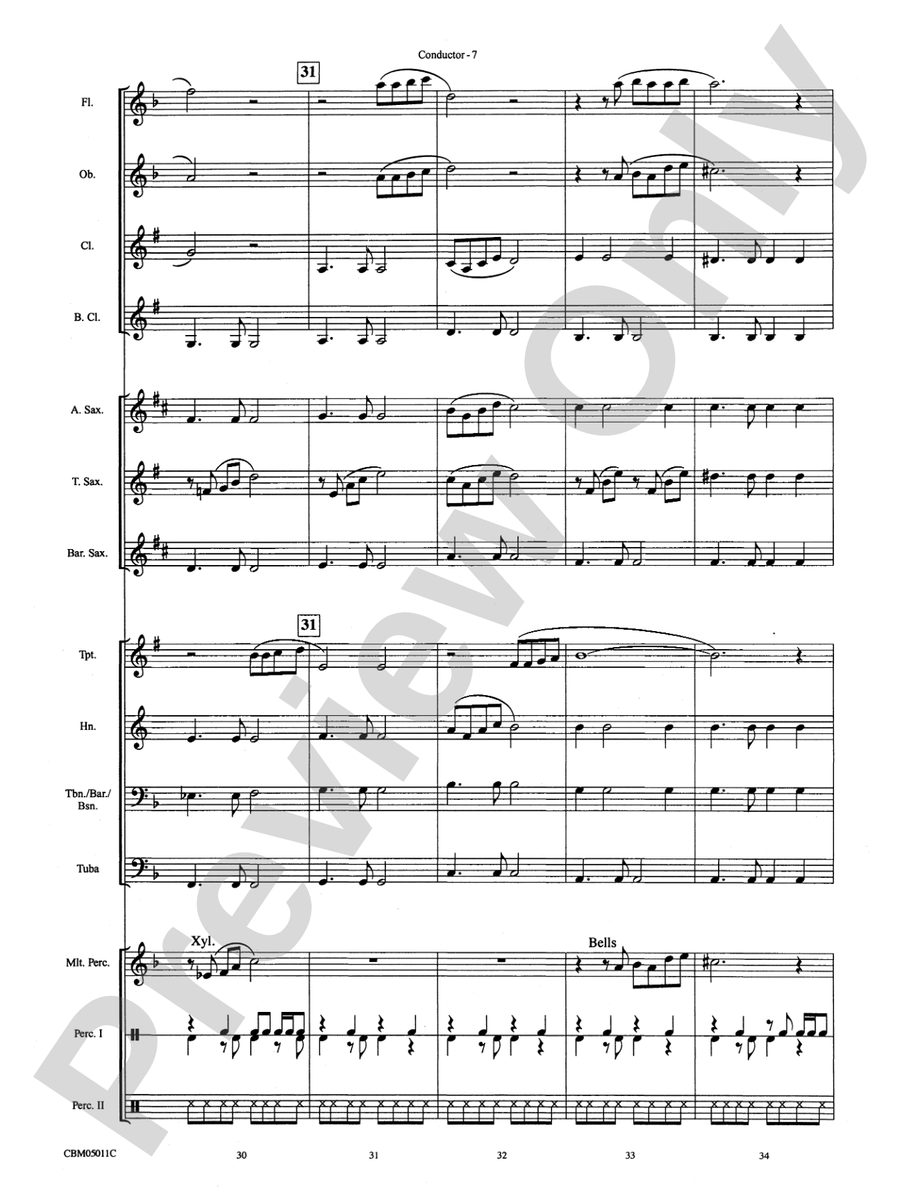 The Prayer: Concert Band Conductor Score & Parts