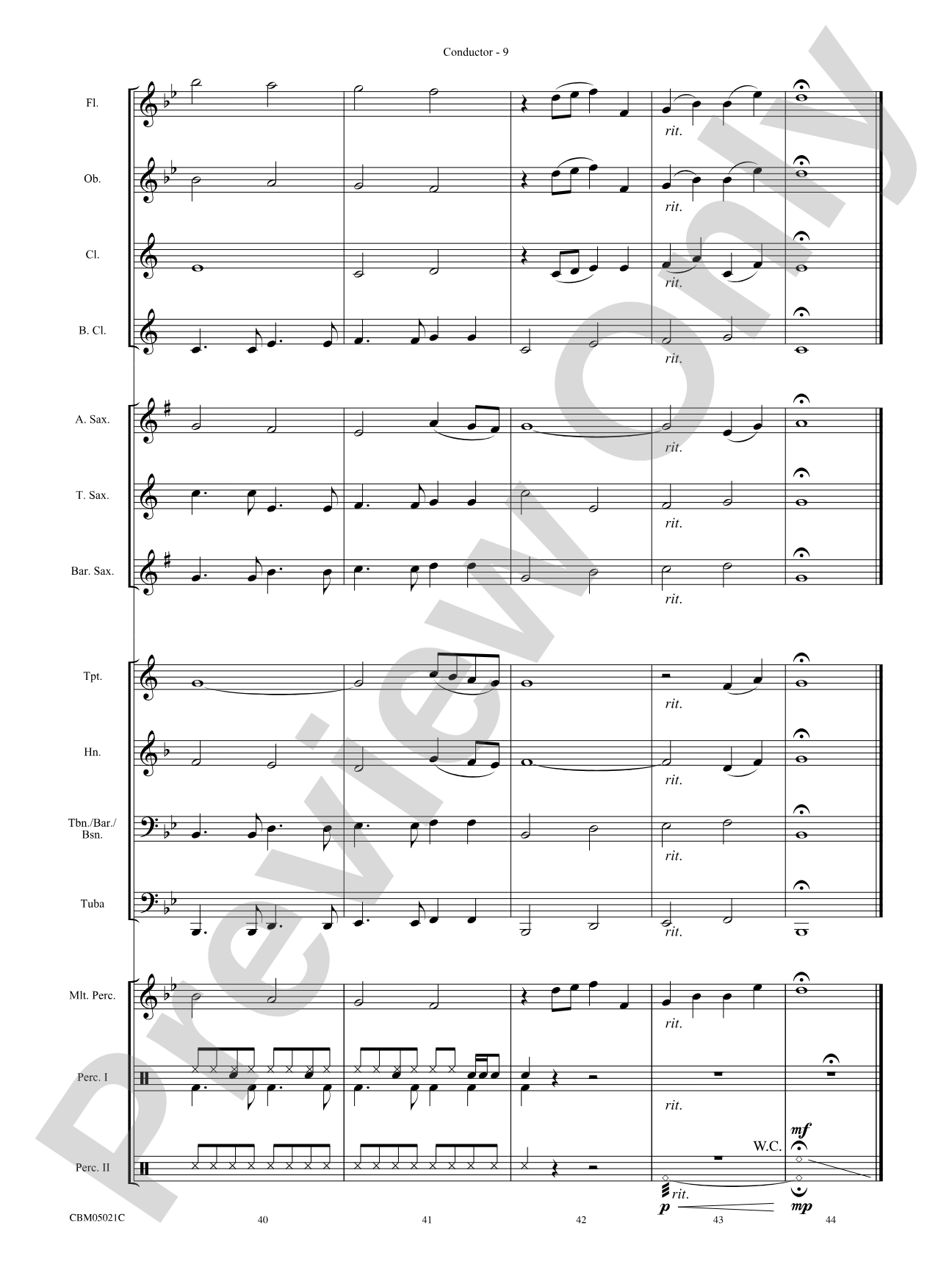 Believe (from The Polar Express): Concert Band Conductor Score & Parts