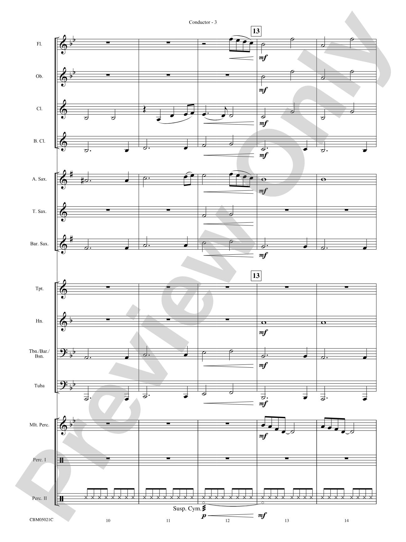Believe (from The Polar Express): Concert Band Conductor Score & Parts