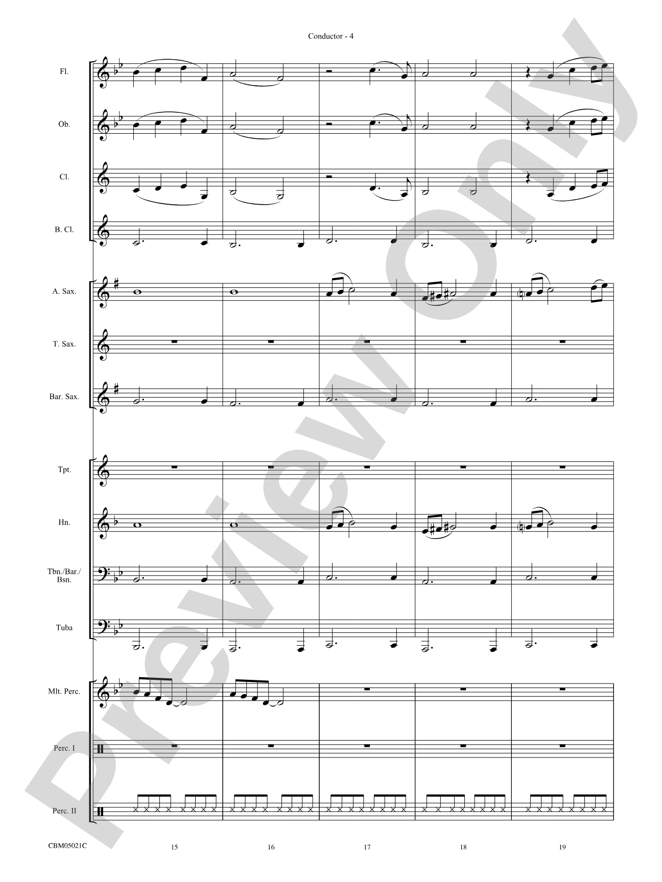 Believe (from The Polar Express): Concert Band Conductor Score & Parts