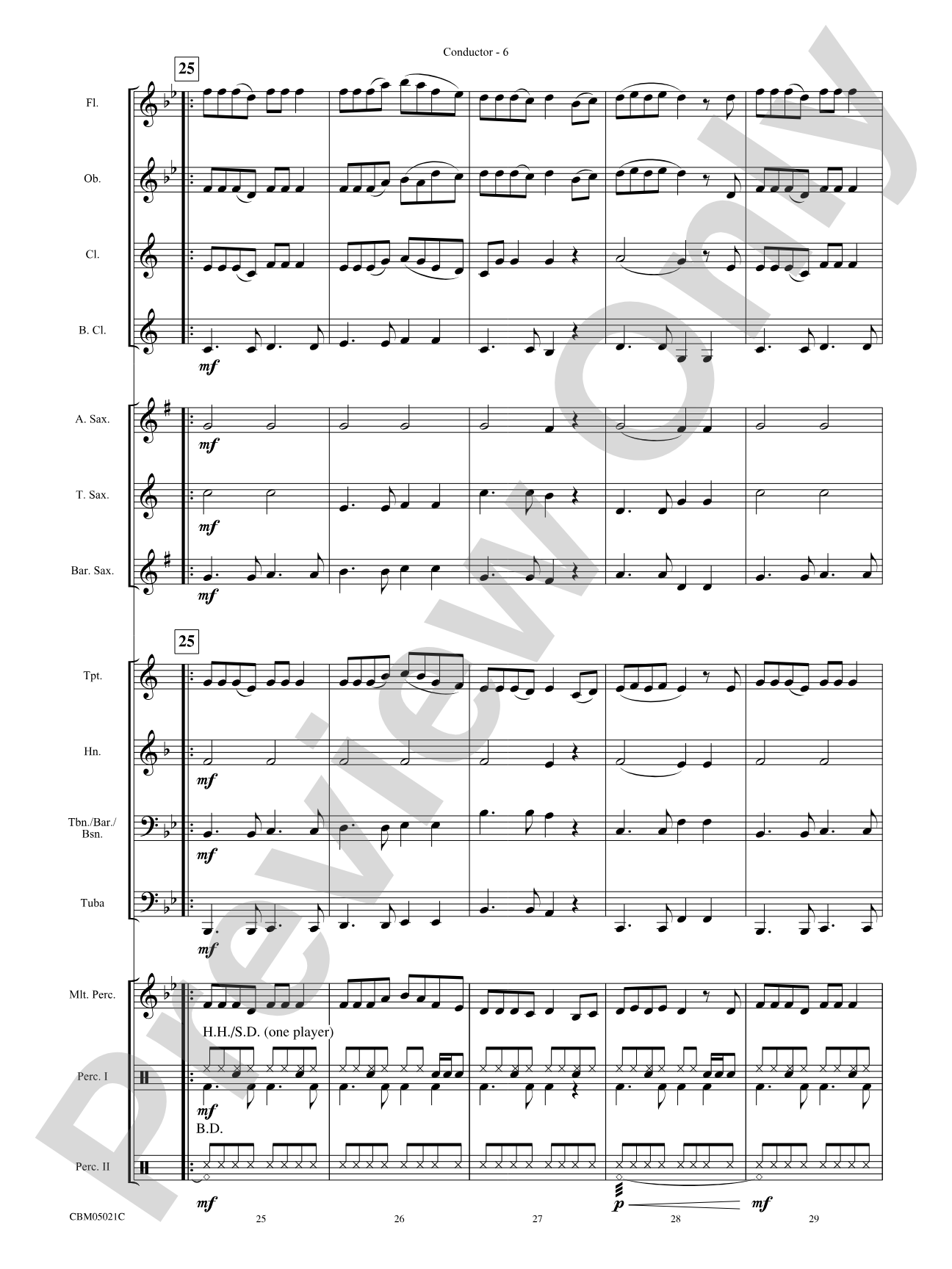 Believe (from The Polar Express): Concert Band Conductor Score & Parts