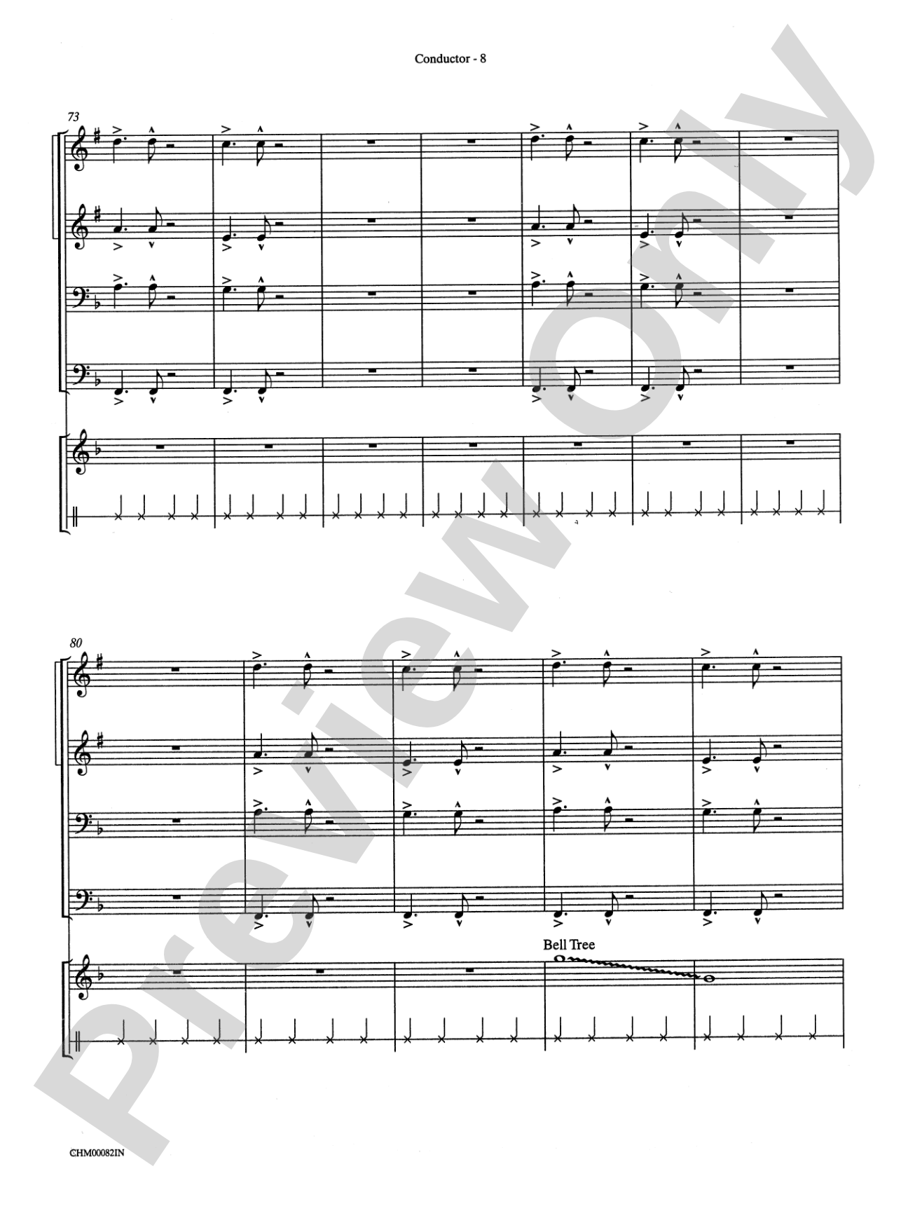 Sleigh Ride: Choral Instrumental Parts