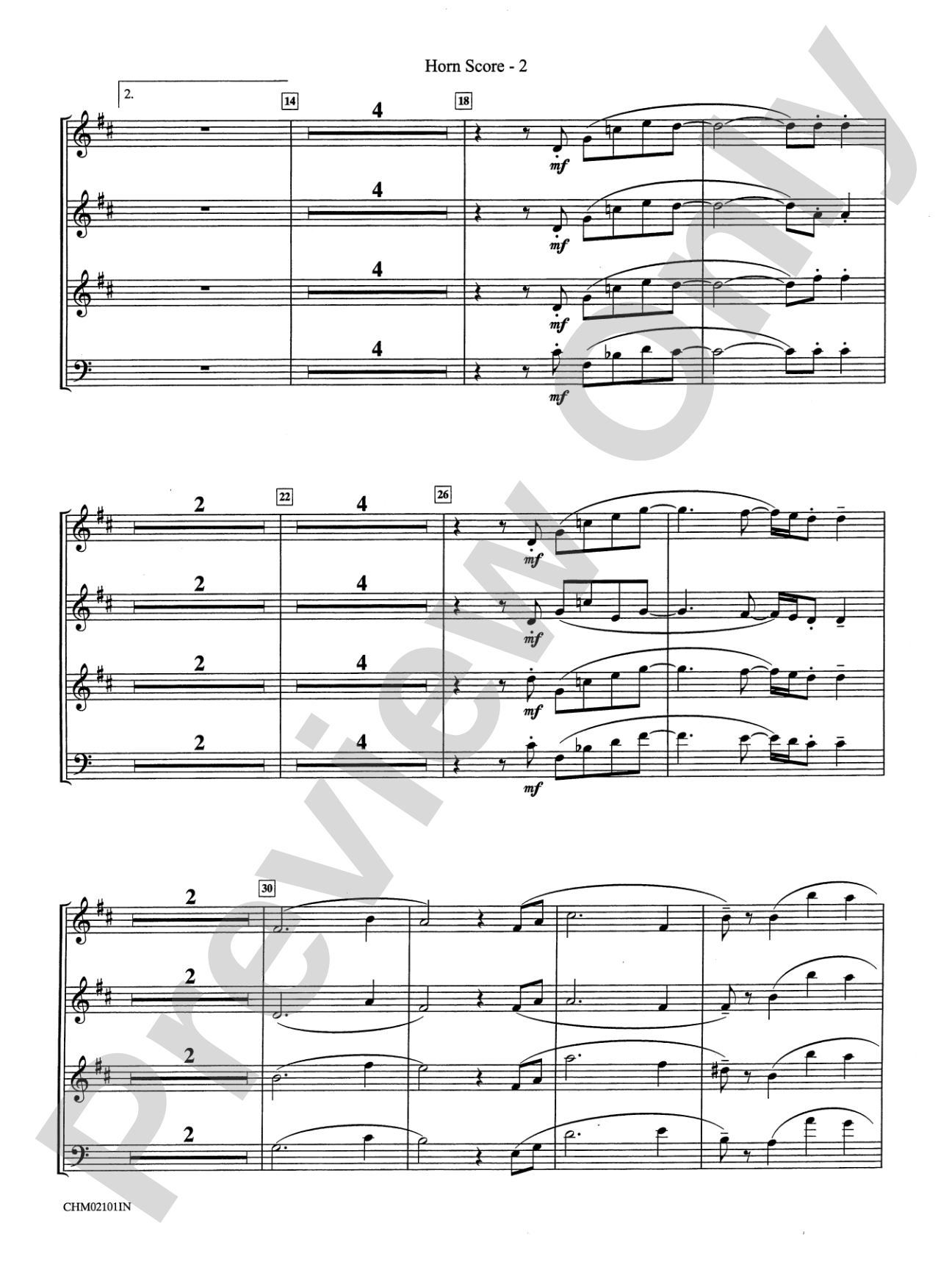 Celebration: Choral Instrumental Parts