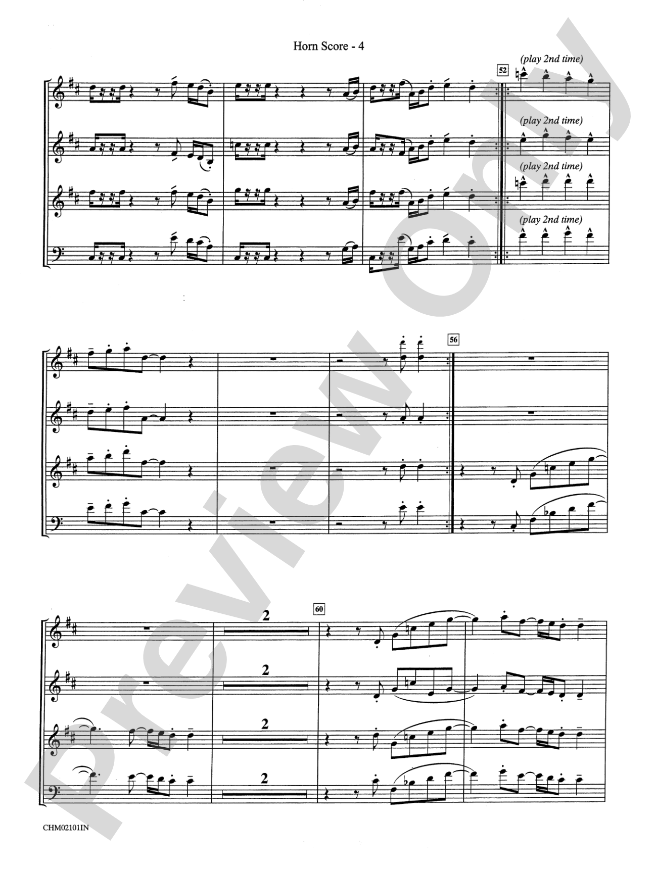Celebration: Choral Instrumental Parts