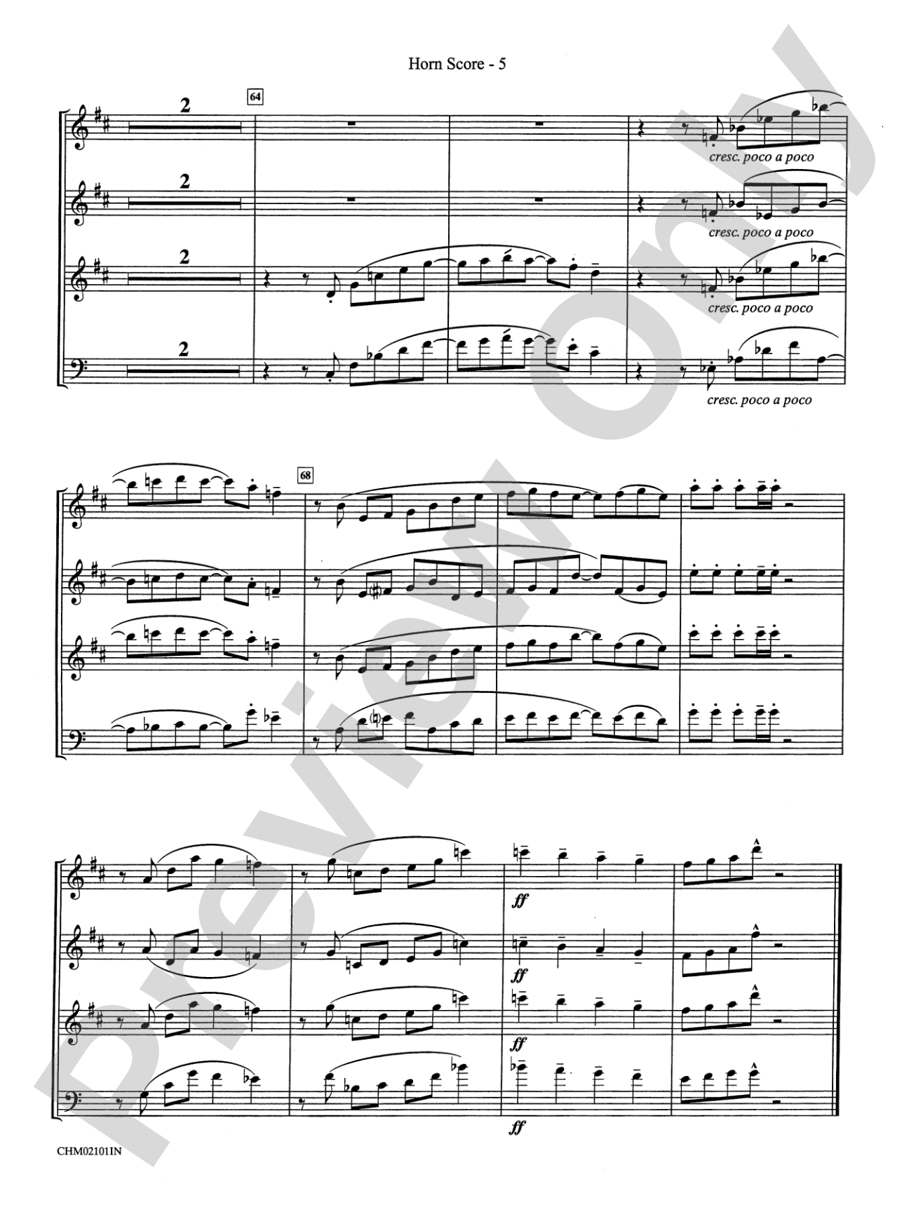 Celebration: Choral Instrumental Parts