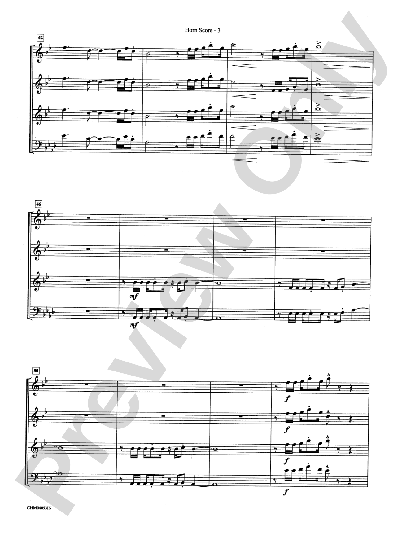 (Your Love Has Lifted Me) Higher and Higher: Choral Instrumental Parts