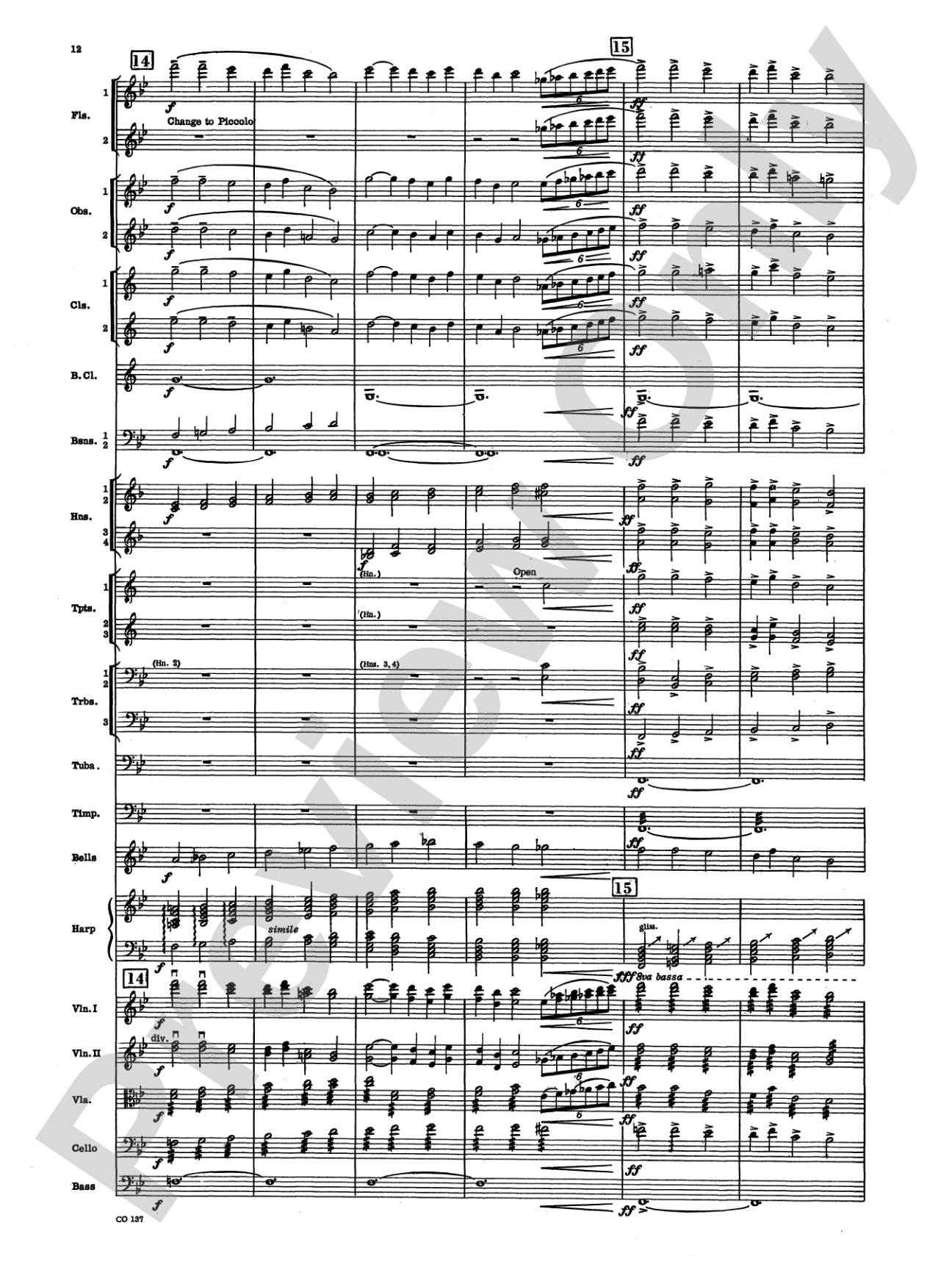Berceuse and Finale (from the Firebird Suite): Full Orchestra Conductor Score & Parts