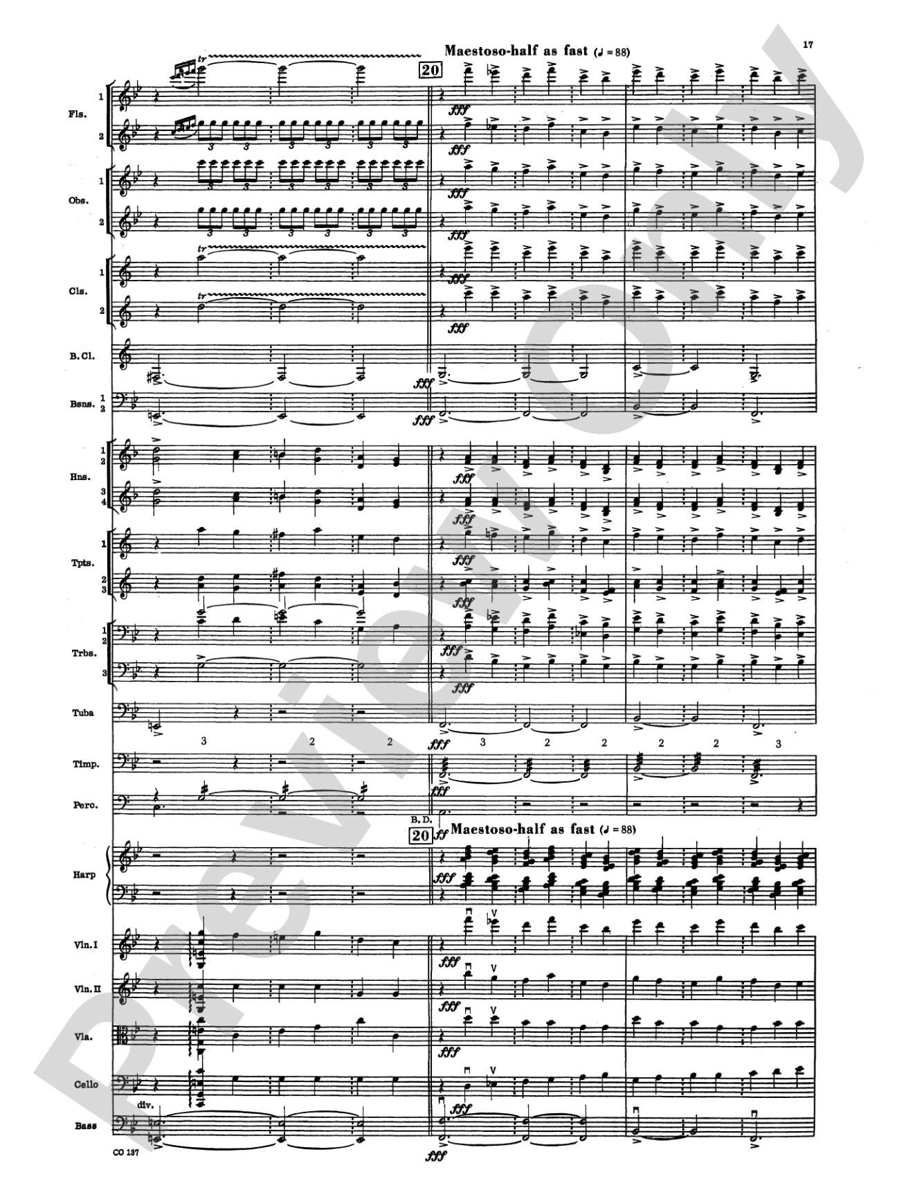 Berceuse and Finale (from the Firebird Suite): Full Orchestra Conductor Score & Parts