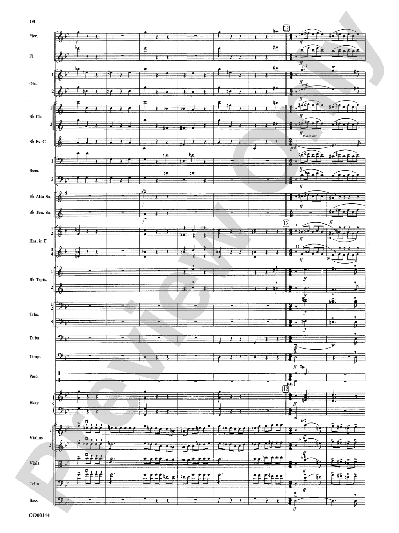 Danse Infernale: Full Orchestra Conductor Score & Parts
