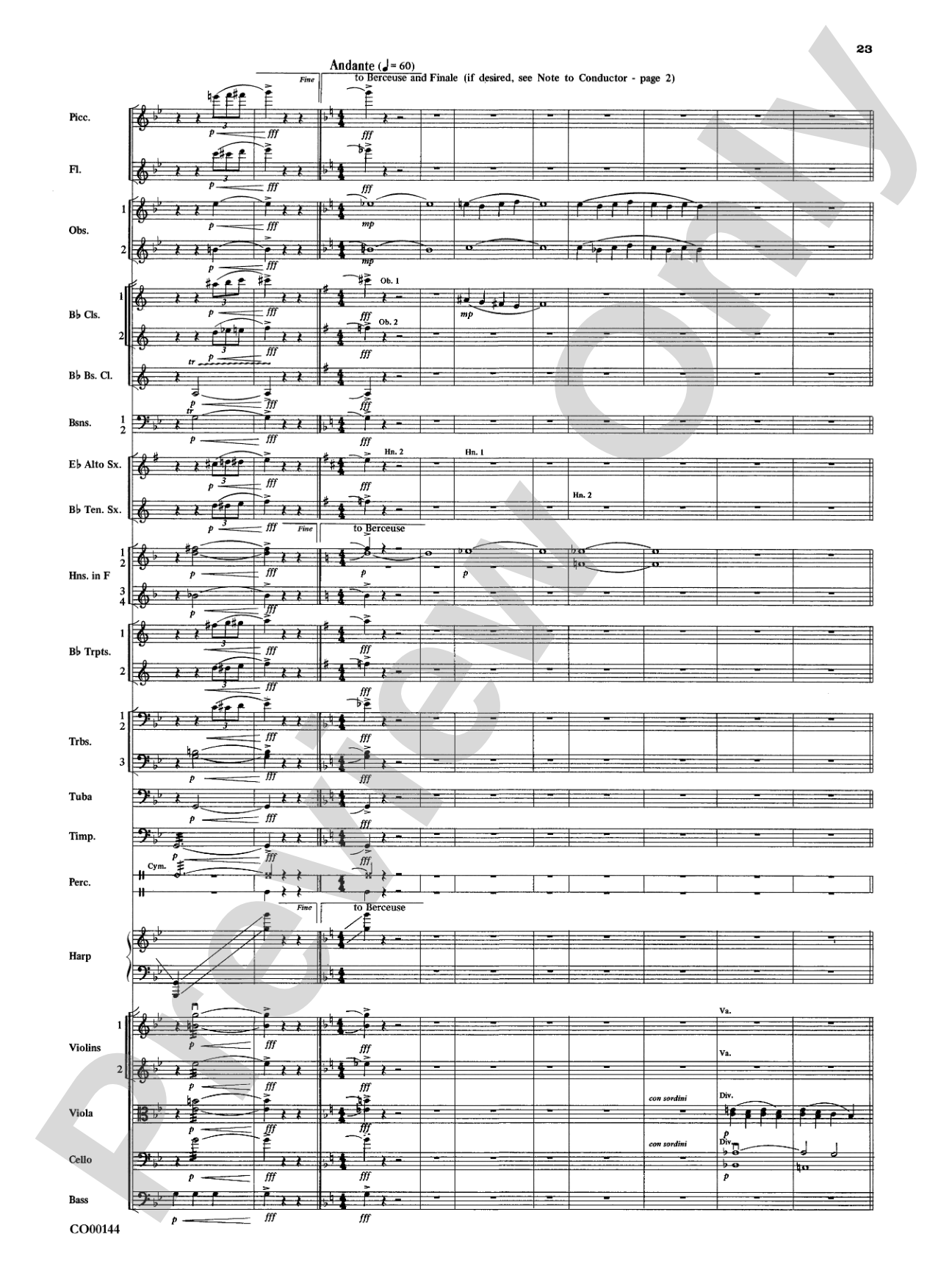 Danse Infernale: Full Orchestra Conductor Score & Parts