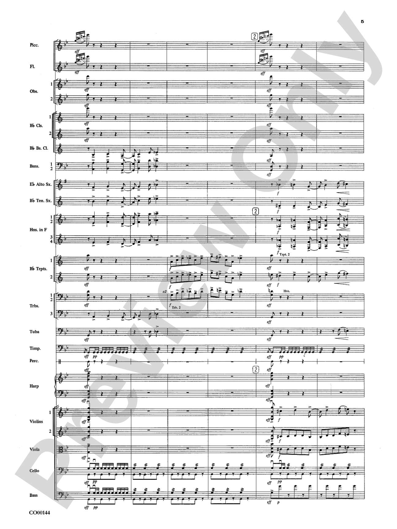 Danse Infernale: Full Orchestra Conductor Score & Parts