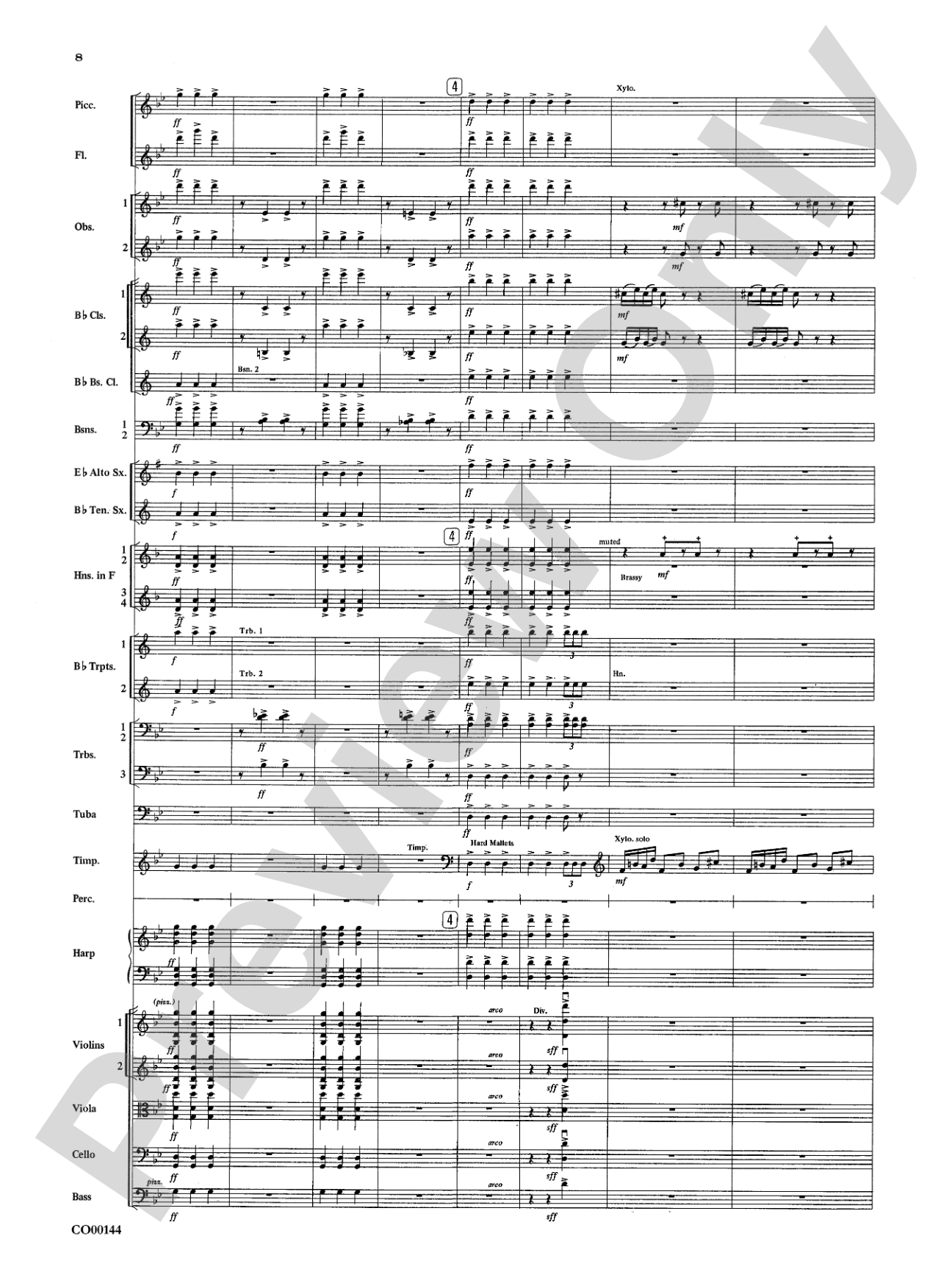 Danse Infernale: Full Orchestra Conductor Score & Parts