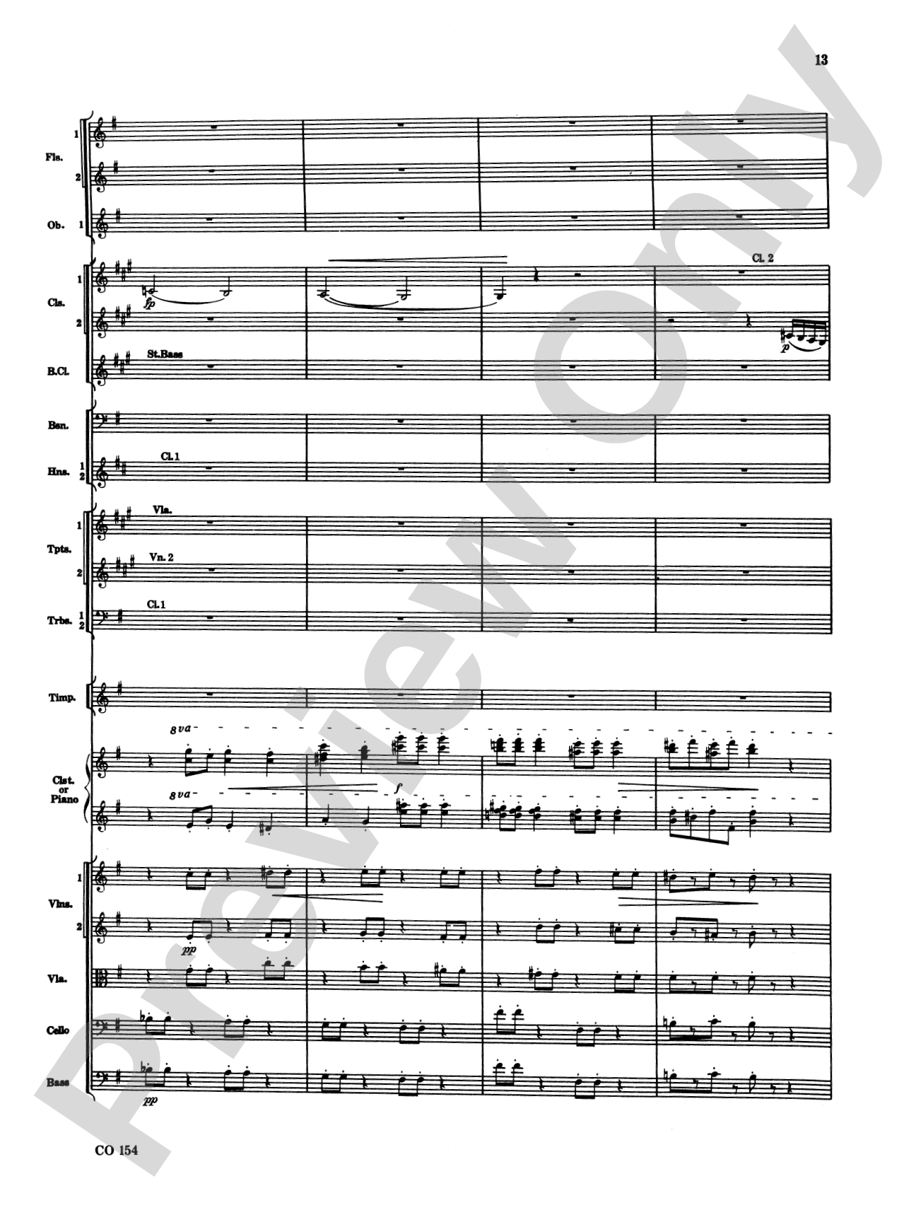 Nutcracker Ballet, Set I ("Dance of the Sugar Plum Fairy" and "Waltz of the Flowers"): Full Orchestra Conductor Score & Parts
