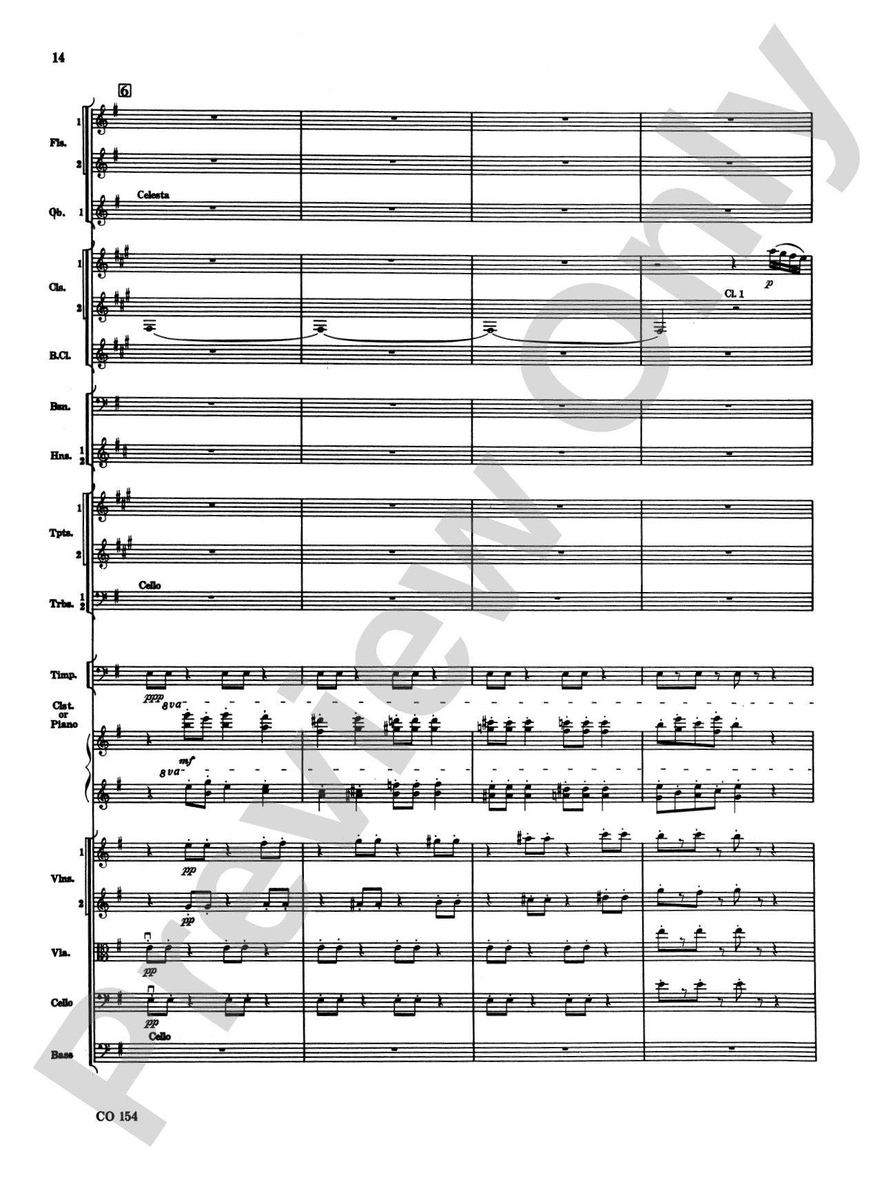 Nutcracker Ballet, Set I ("Dance of the Sugar Plum Fairy" and "Waltz of the Flowers"): Full Orchestra Conductor Score & Parts