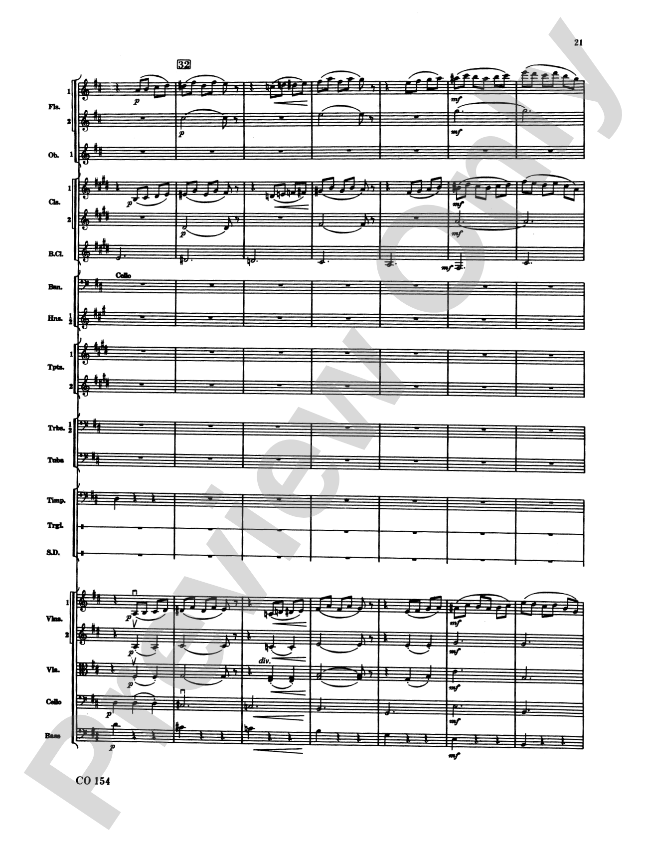 Nutcracker Ballet, Set I ("Dance of the Sugar Plum Fairy" and "Waltz of the Flowers"): Full Orchestra Conductor Score & Parts