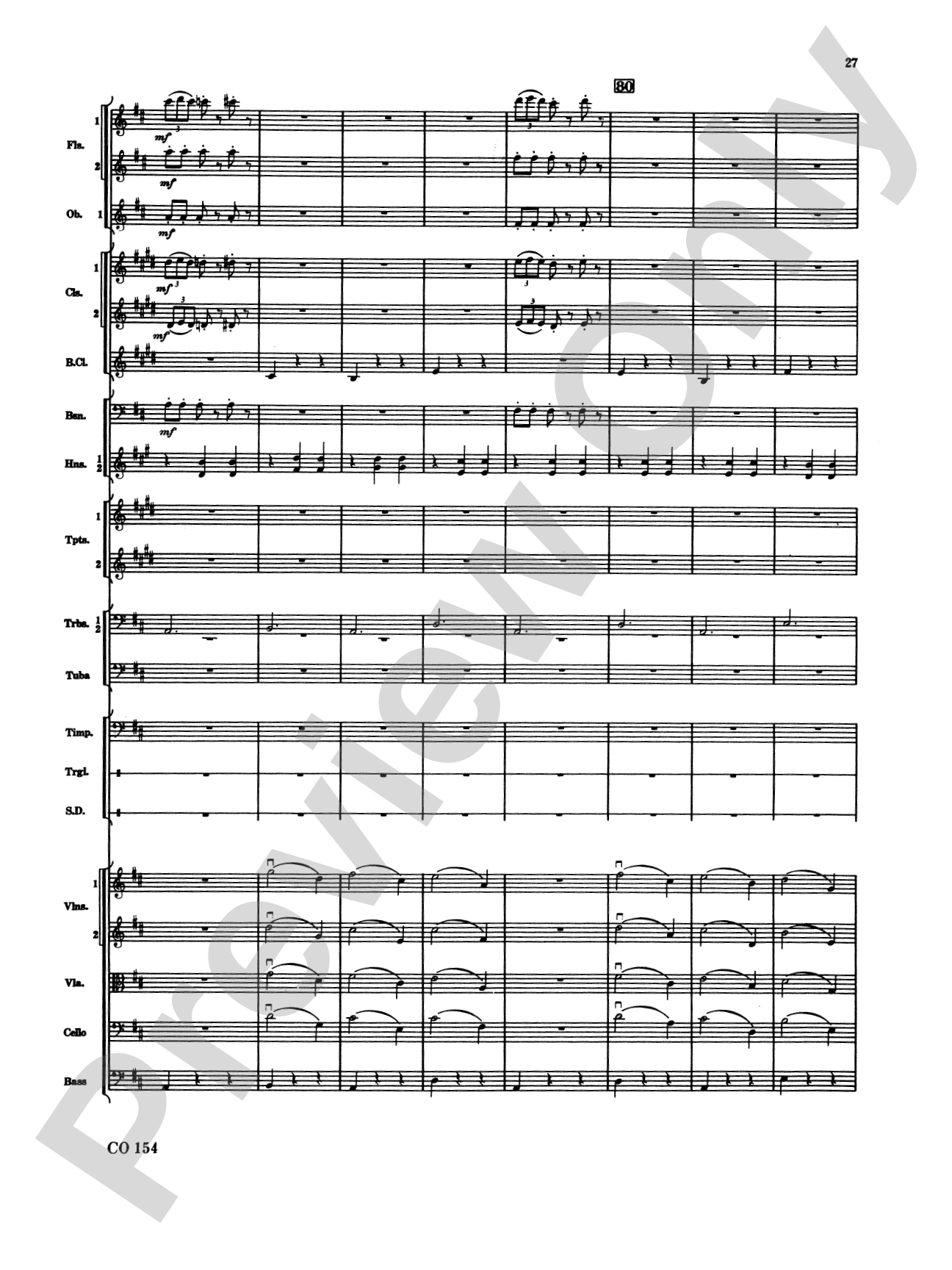 Nutcracker Ballet, Set I ("Dance of the Sugar Plum Fairy" and "Waltz of the Flowers"): Full Orchestra Conductor Score & Parts