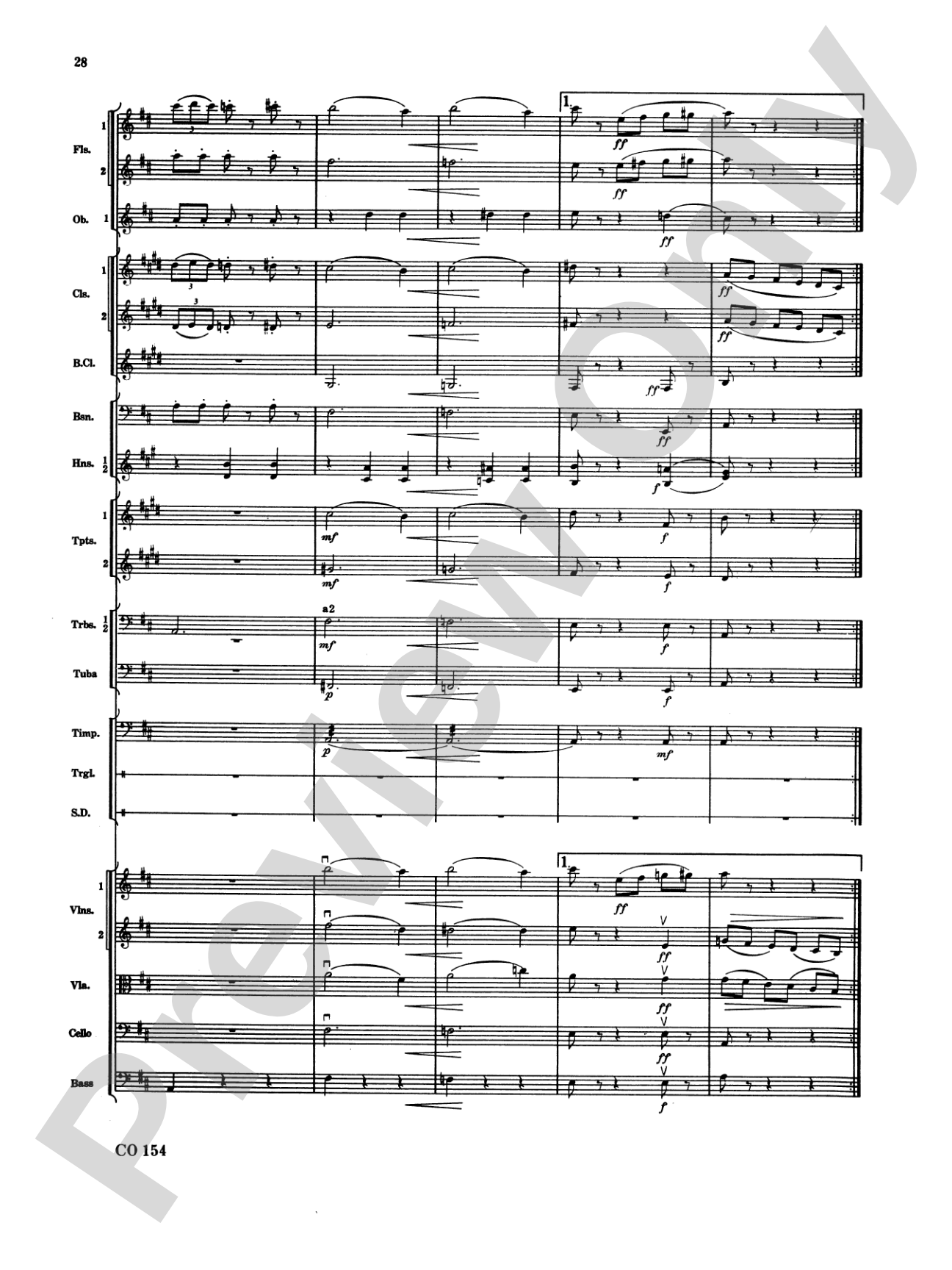 Nutcracker Ballet, Set I ("Dance of the Sugar Plum Fairy" and "Waltz of the Flowers"): Full Orchestra Conductor Score & Parts