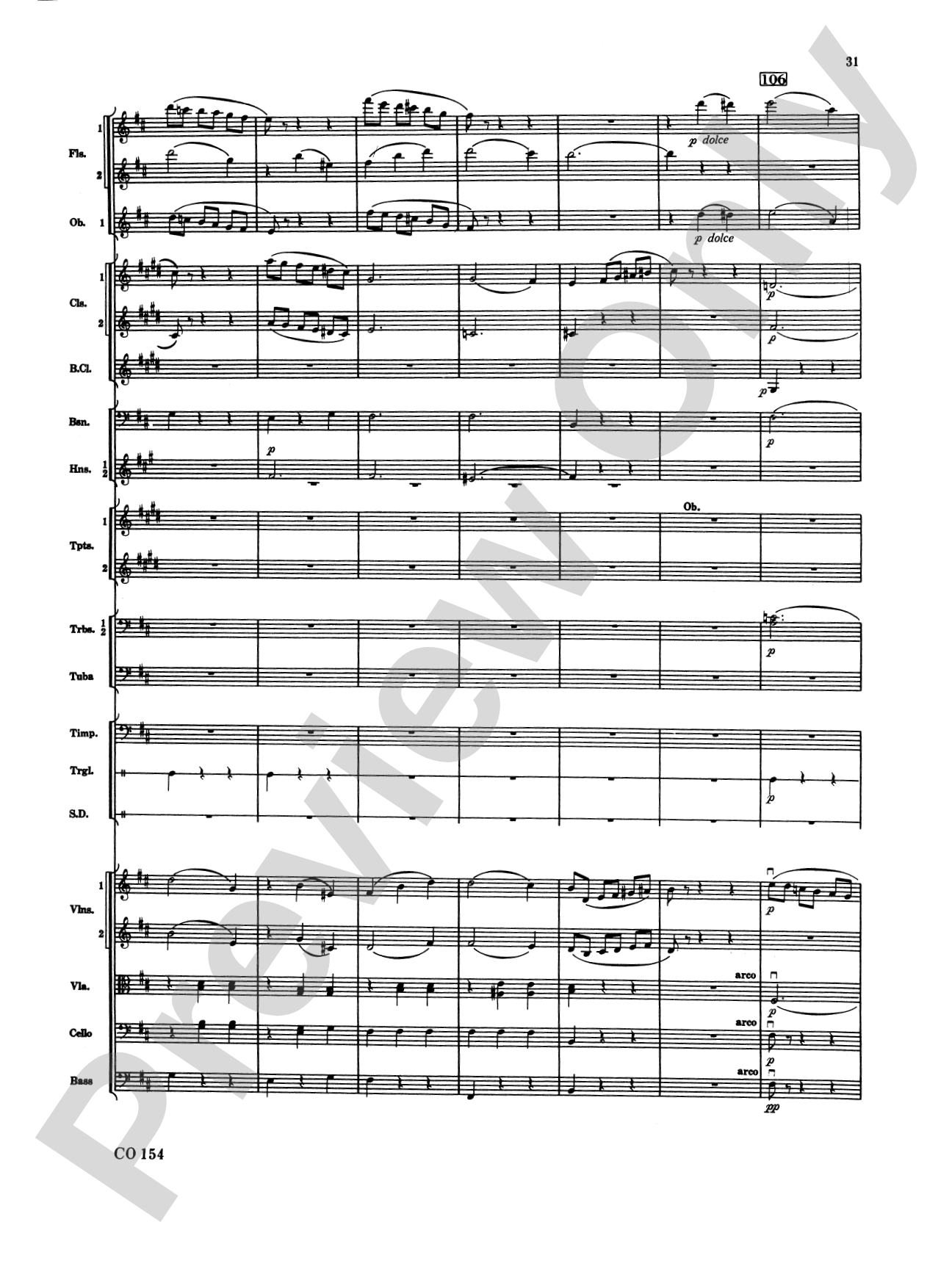 Nutcracker Ballet, Set I ("Dance of the Sugar Plum Fairy" and "Waltz of the Flowers"): Full Orchestra Conductor Score & Parts