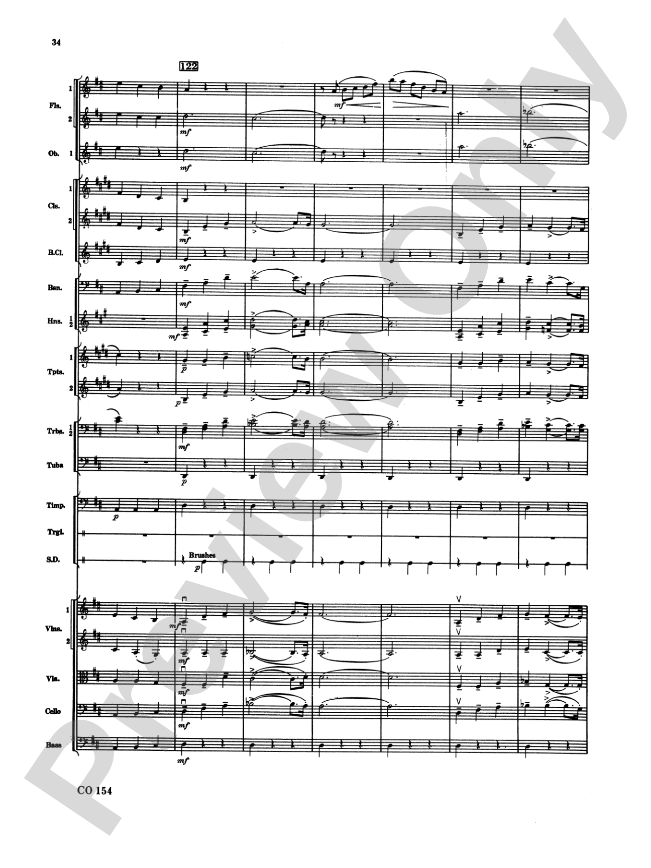Nutcracker Ballet, Set I ("Dance of the Sugar Plum Fairy" and "Waltz of the Flowers"): Full Orchestra Conductor Score & Parts