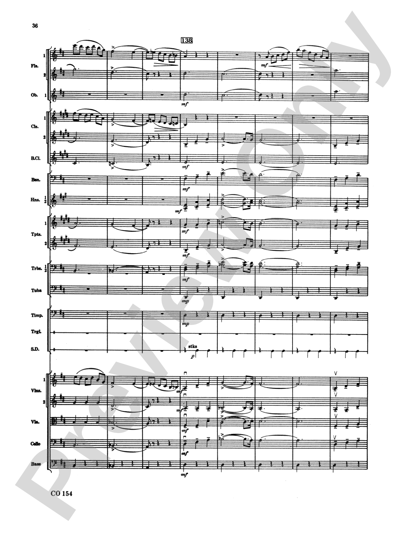 Nutcracker Ballet, Set I ("Dance of the Sugar Plum Fairy" and "Waltz of the Flowers"): Full Orchestra Conductor Score & Parts
