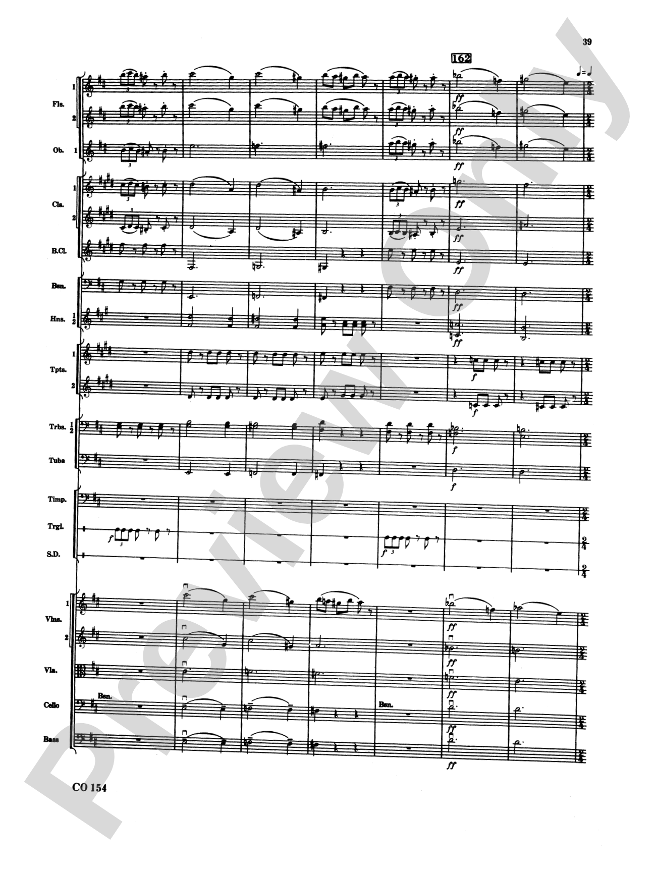 Nutcracker Ballet, Set I ("Dance of the Sugar Plum Fairy" and "Waltz of the Flowers"): Full Orchestra Conductor Score & Parts