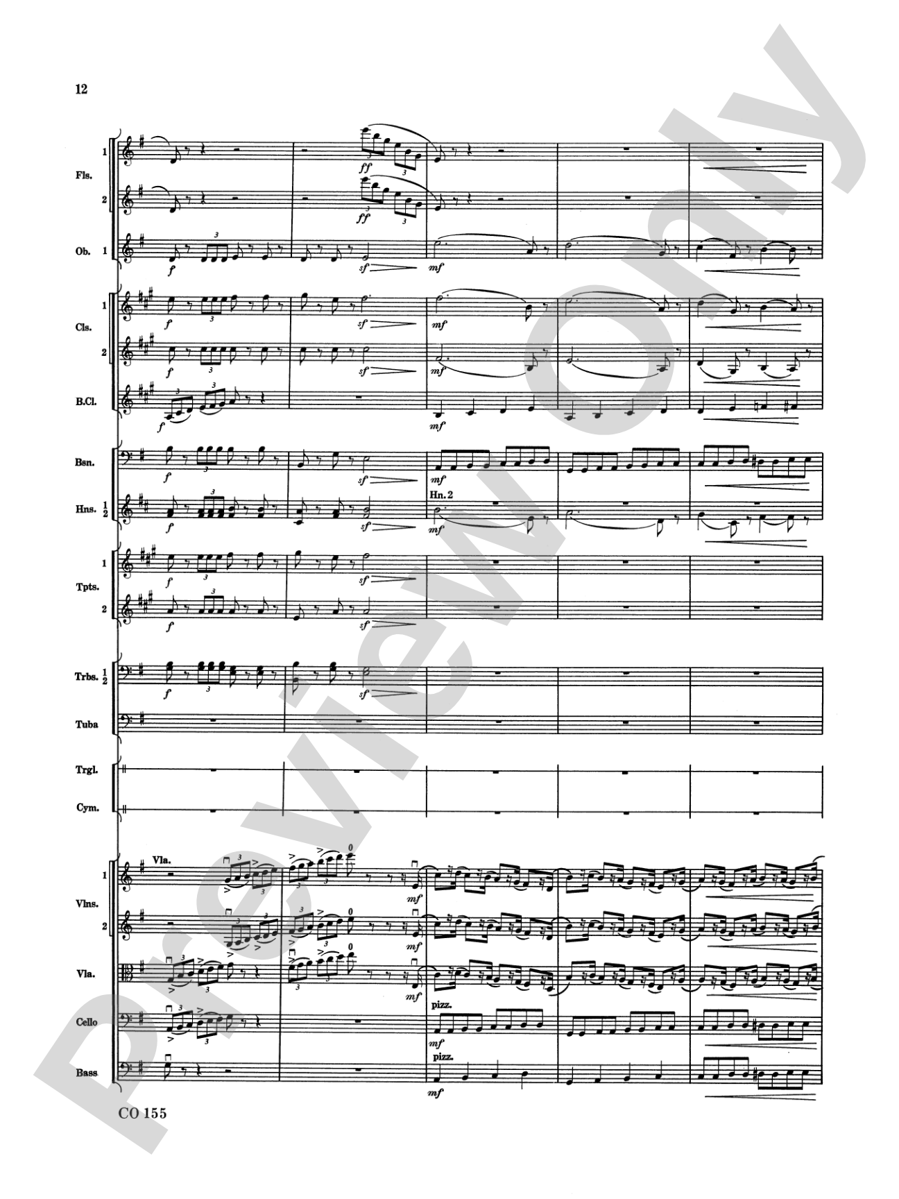 Nutcracker Ballet, Set II ("March of the Nutcracker" and "Trepak"): Full Orchestra Conductor Score & Parts