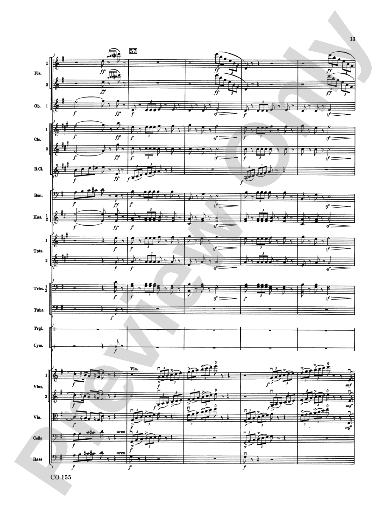 Nutcracker Ballet, Set II ("March of the Nutcracker" and "Trepak"): Full Orchestra Conductor Score & Parts