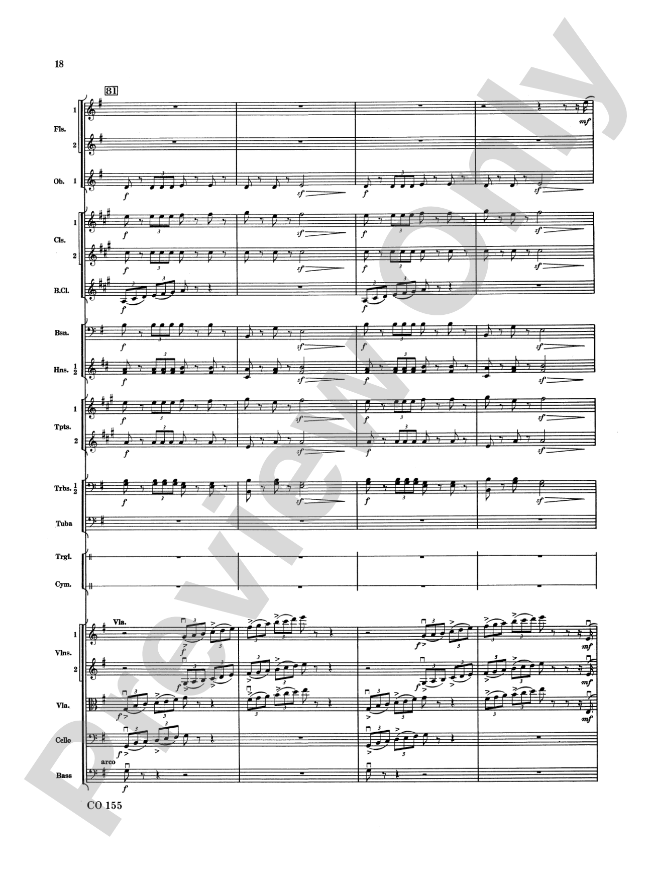 Nutcracker Ballet, Set II ("March of the Nutcracker" and "Trepak"): Full Orchestra Conductor Score & Parts