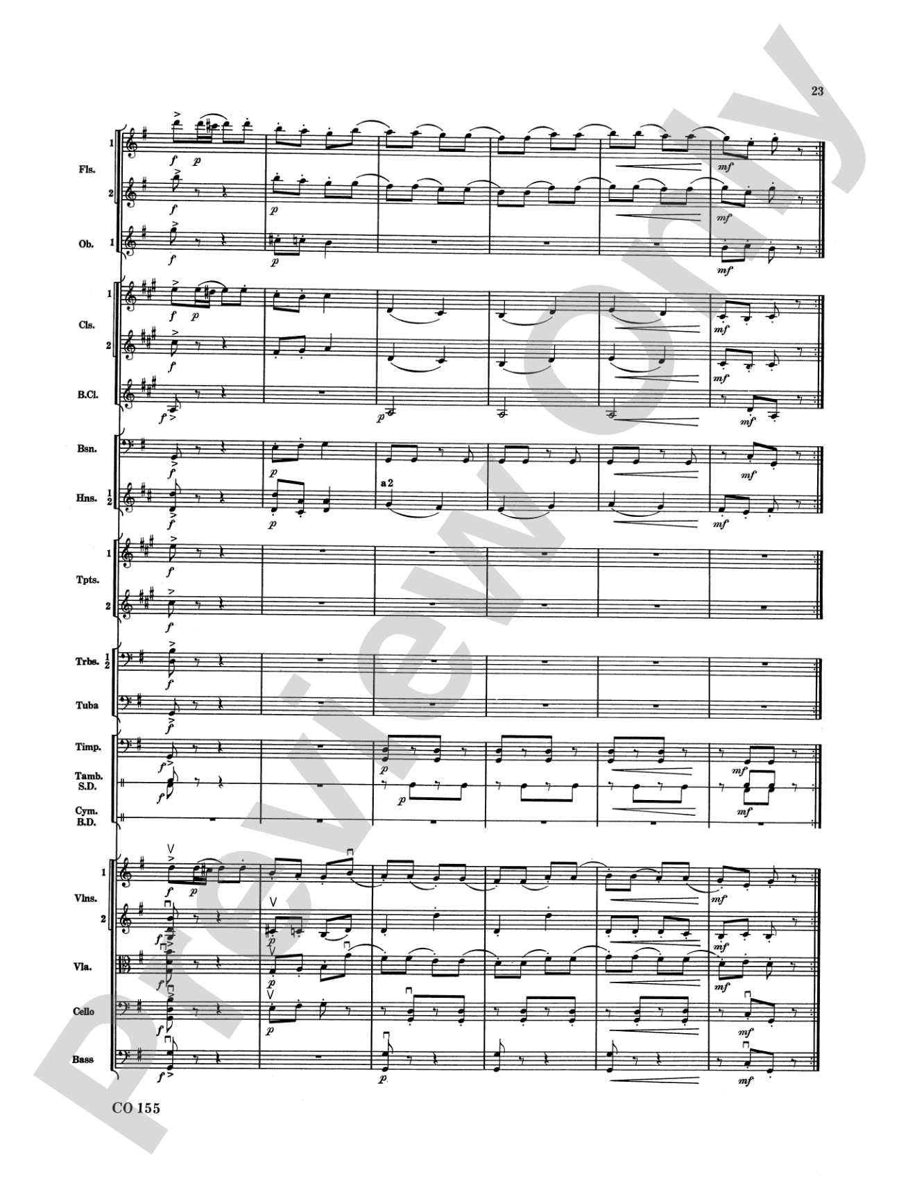 Nutcracker Ballet, Set II ("March of the Nutcracker" and "Trepak"): Full Orchestra Conductor Score & Parts