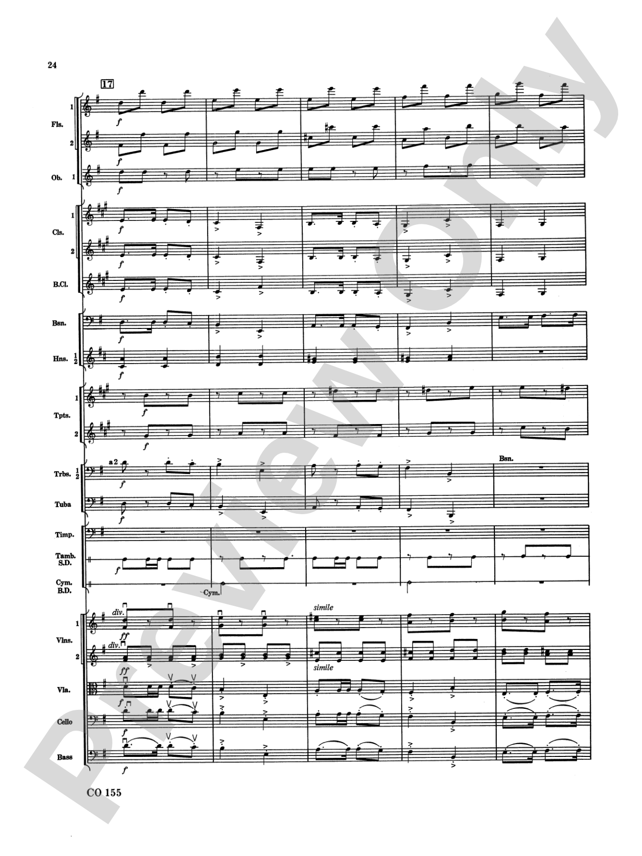 Nutcracker Ballet, Set II ("March of the Nutcracker" and "Trepak"): Full Orchestra Conductor Score & Parts