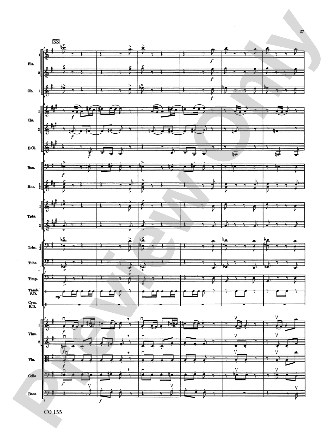Nutcracker Ballet, Set II ("March of the Nutcracker" and "Trepak"): Full Orchestra Conductor Score & Parts