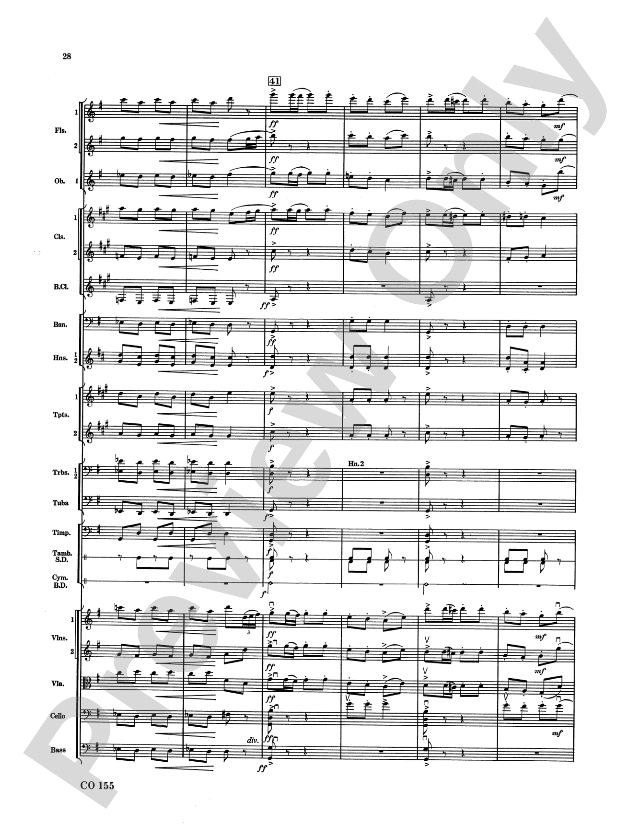 Nutcracker Ballet, Set II ("March of the Nutcracker" and "Trepak"): Full Orchestra Conductor Score & Parts
